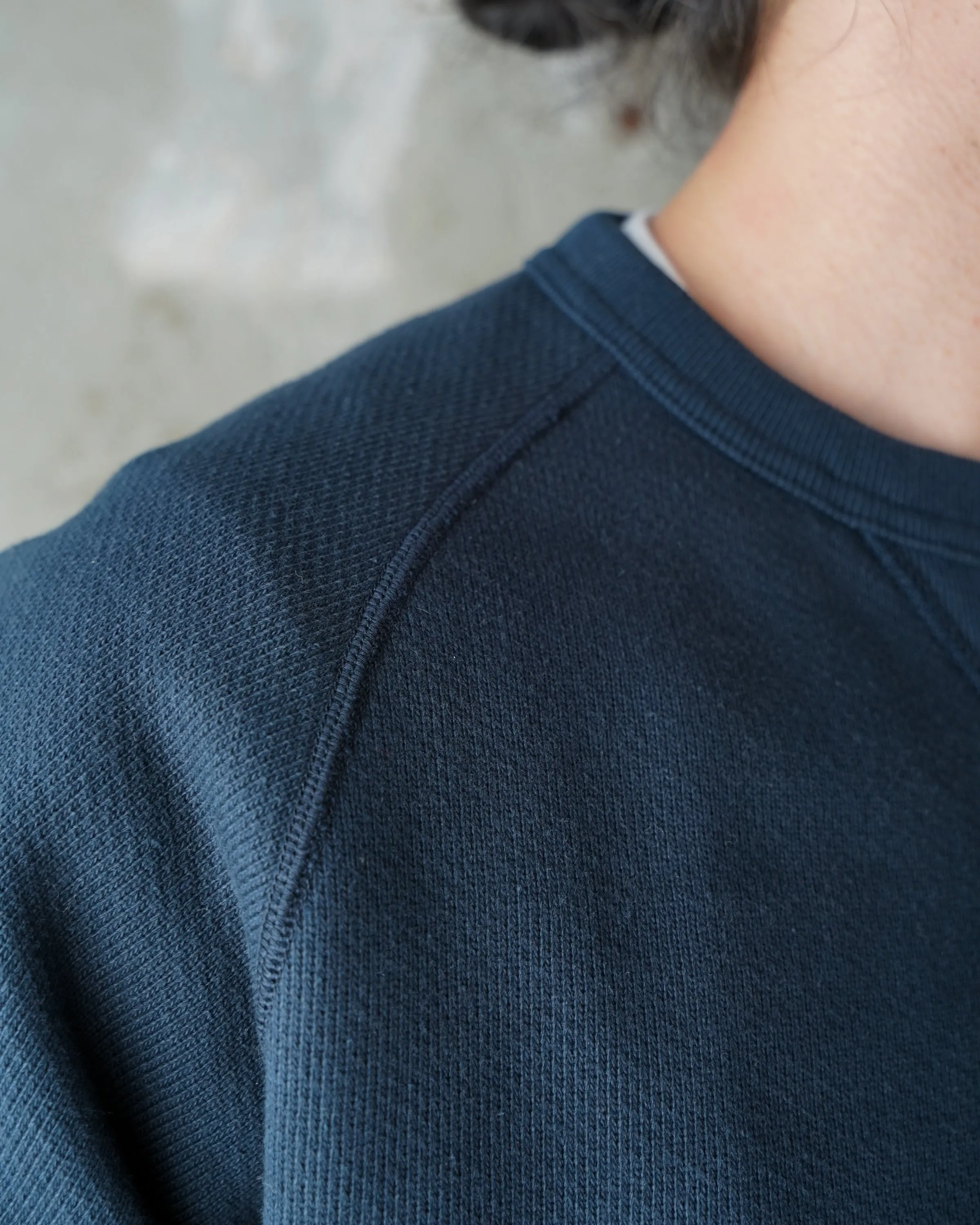 Pullover Crewneck - 701gsm Double Heavyweight French Terry - Navy sold by Tate + Yoko product image thumbnail 5