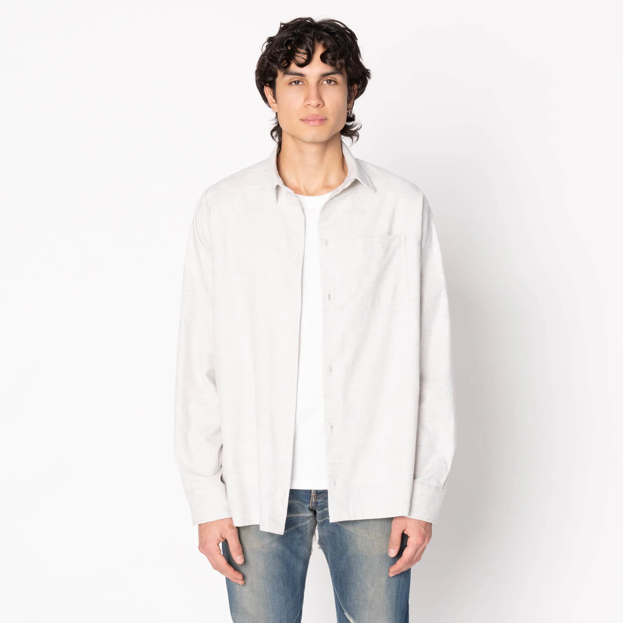 True Shirt - Soft Twill - Pale Grey sold by Tate + Yoko product image thumbnail 2