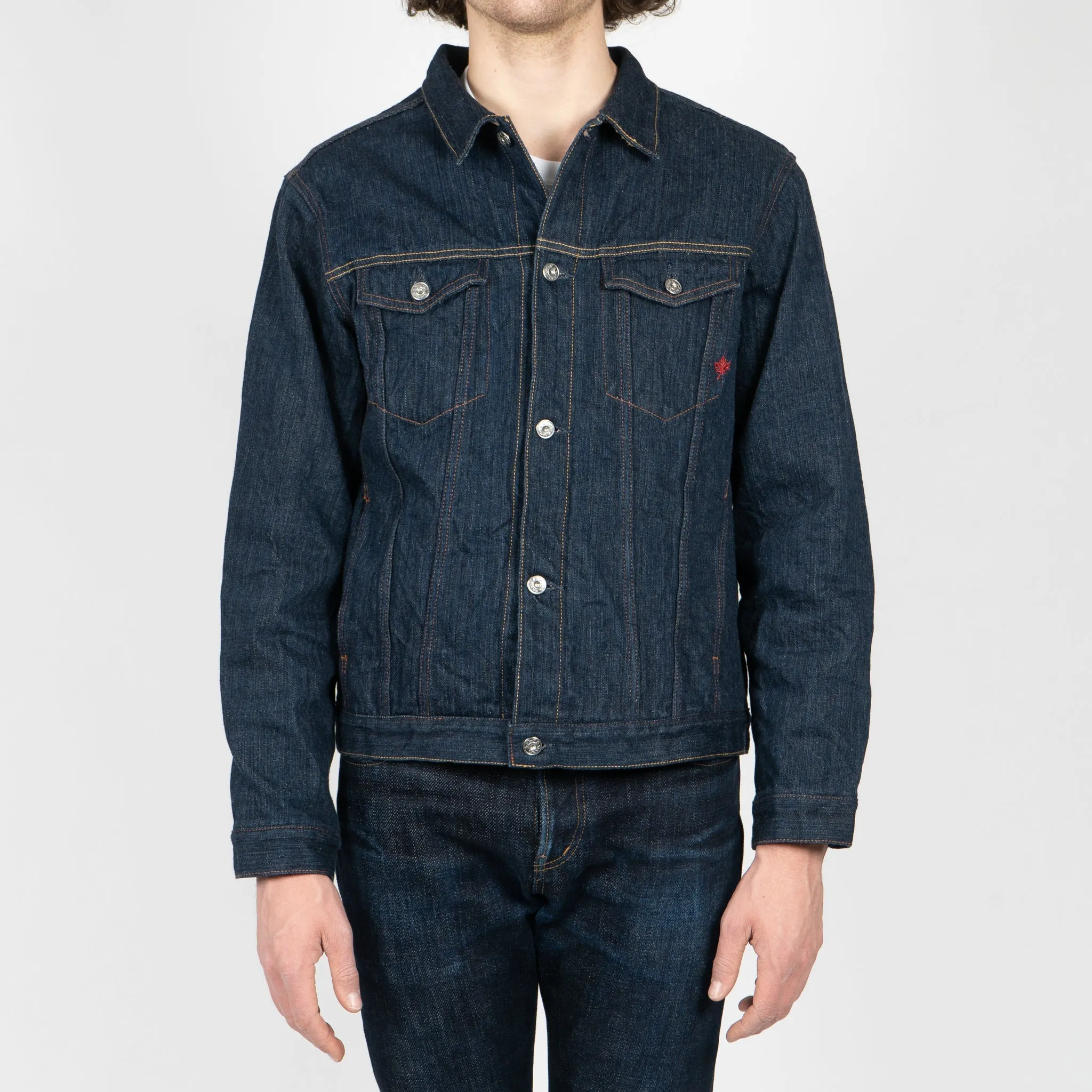Denim Jacket - MIJ9 - "Tennen Ai" Natural Indigo Slub Selvedge sold by Tate + Yoko product image thumbnail 5