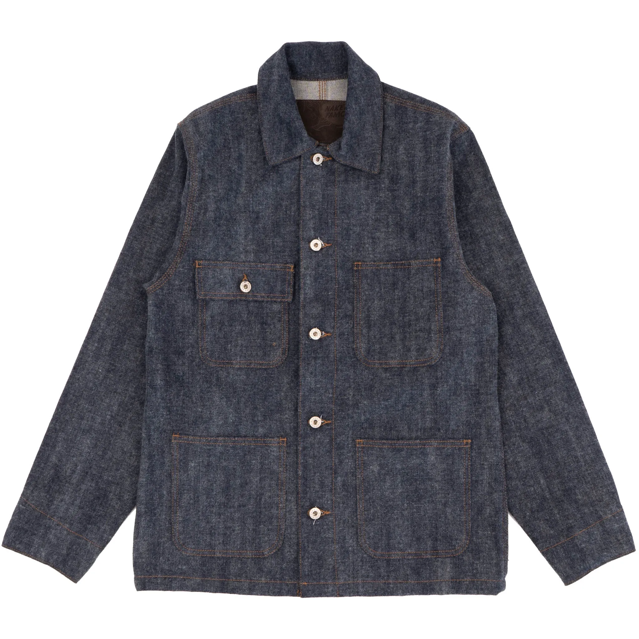 Chore Coat - Max Brush Selvedge - Indigo sold by Tate + Yoko
