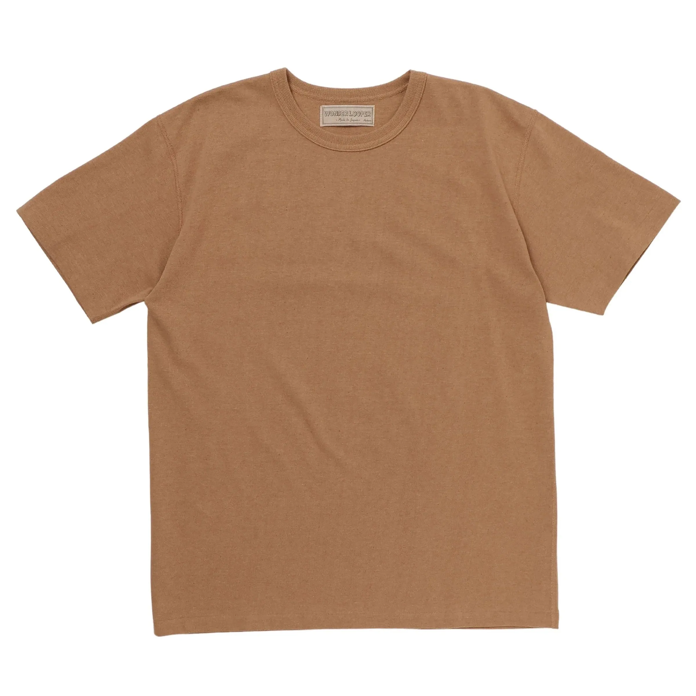 Crewneck T-shirt - Foxfibre® Tsuriami - Coyote 70 sold by Tate + Yoko