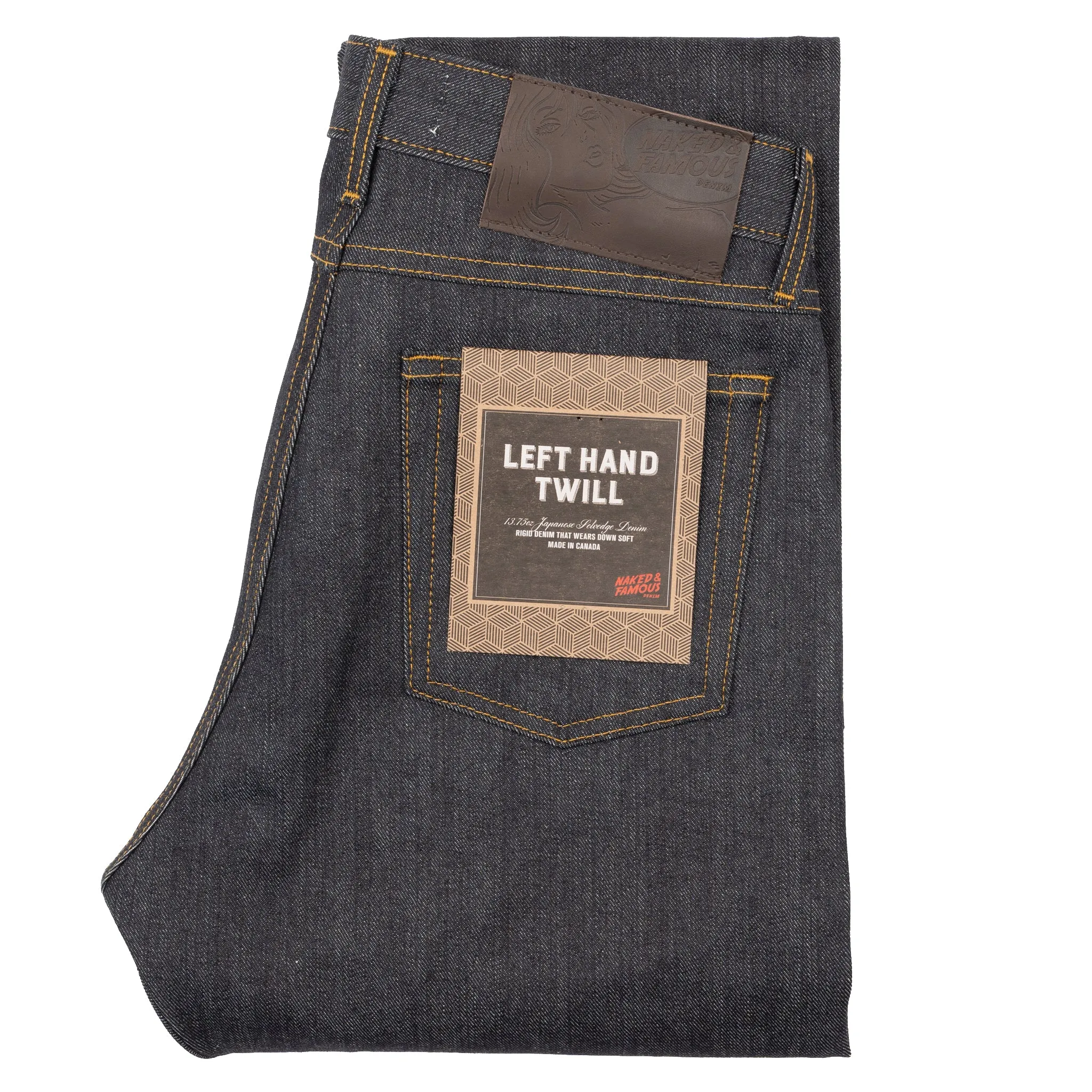 True Guy - Left Hand Twill Selvedge - 36" Long Inseam sold by Tate + Yoko