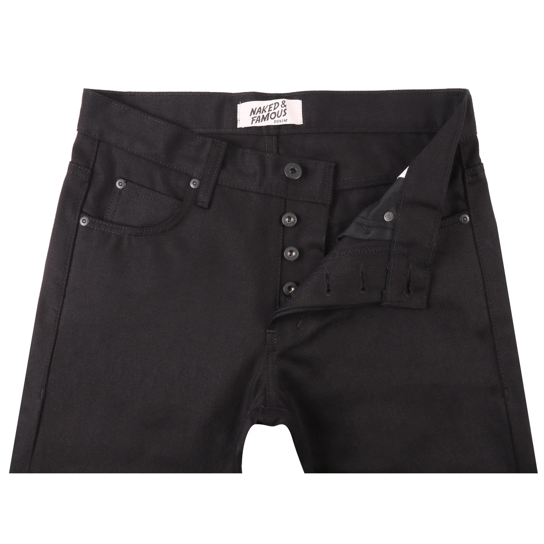 Super Guy - Black Selvedge Chino sold by Tate + Yoko product image thumbnail 2