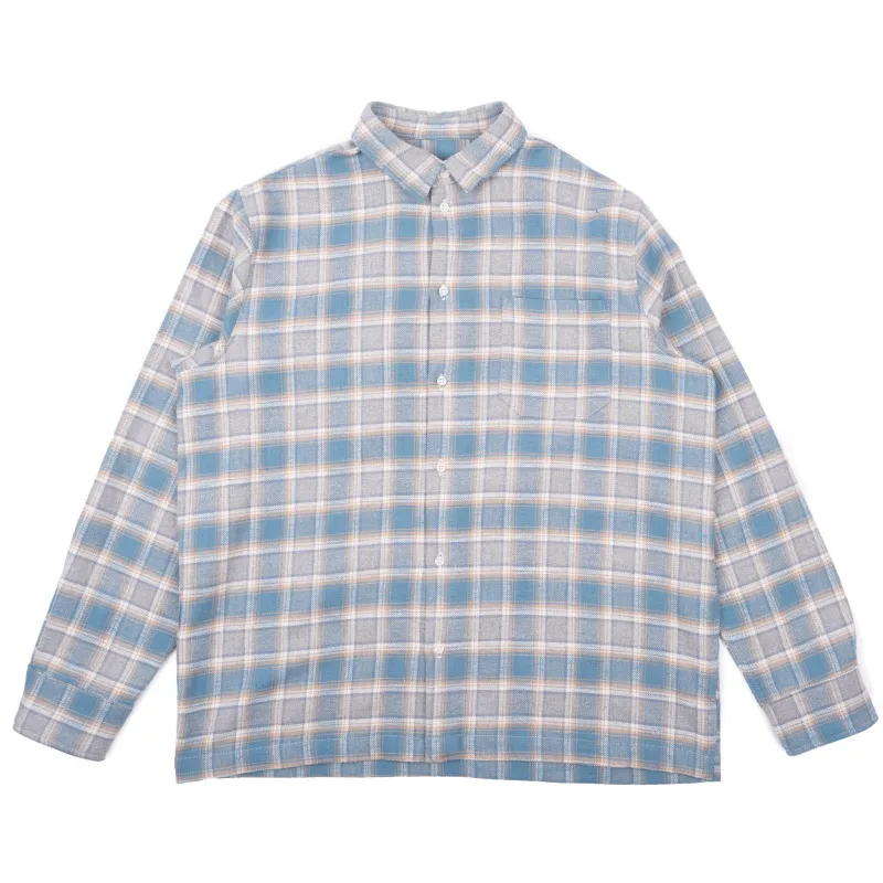 True Shirt - Soft Brushed Faded Flannel - Faded Blue sold by Tate + Yoko