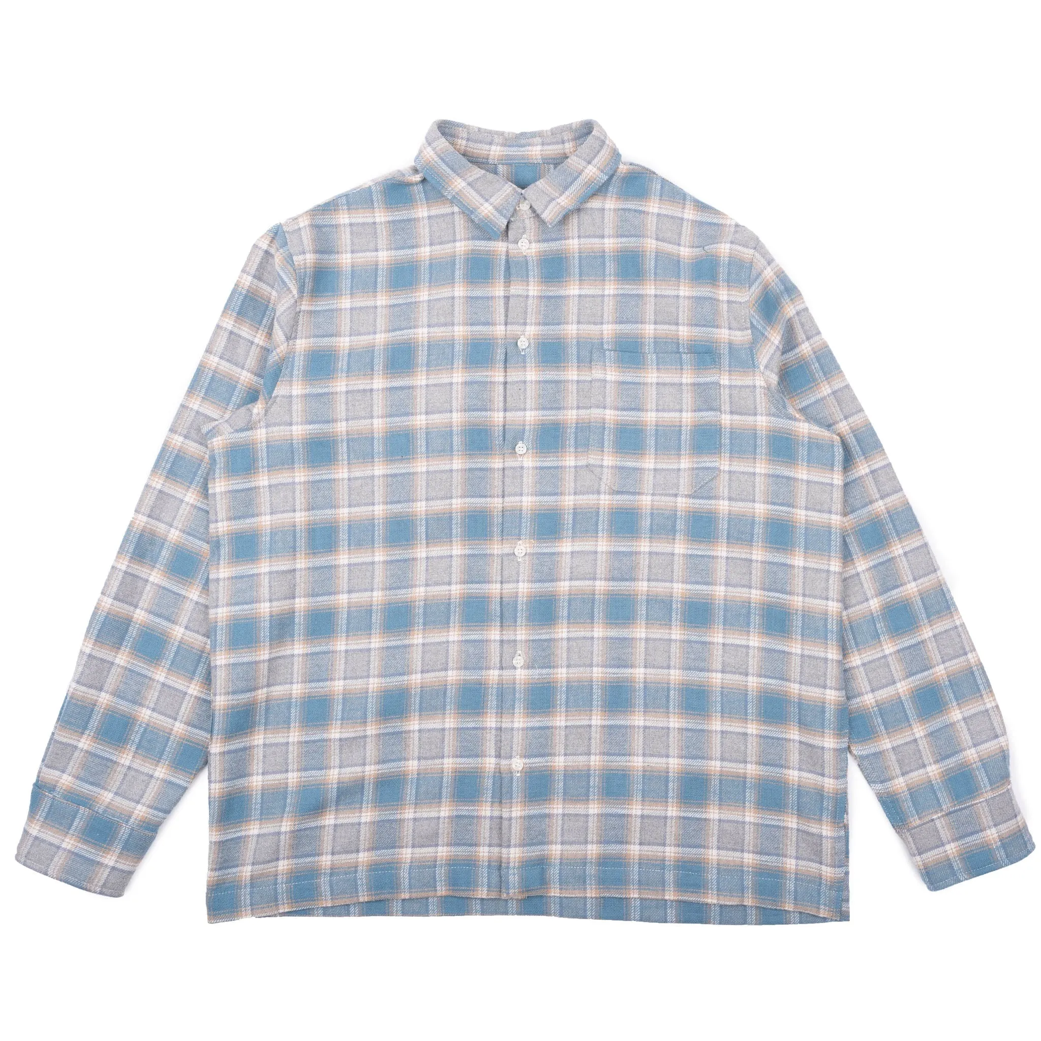 True Shirt - Soft Brushed Faded Flannel - Faded Blue sold by Tate + Yoko