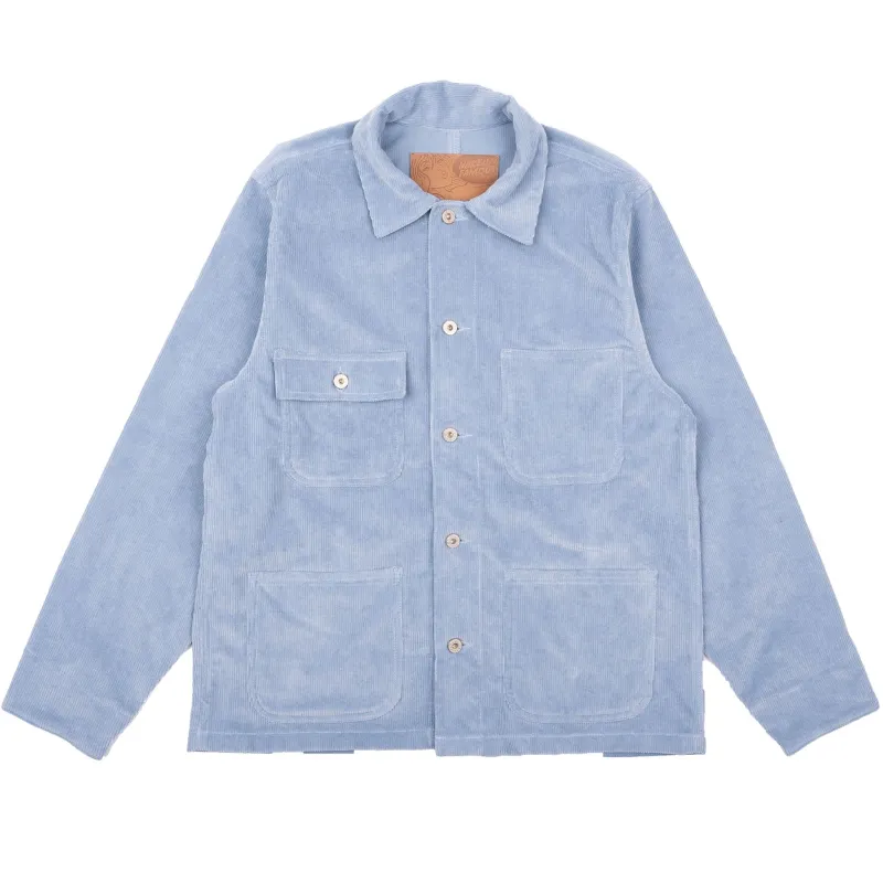 Chore Coat - Faded Corduroy Organic - Pale Indigo sold by Tate + Yoko