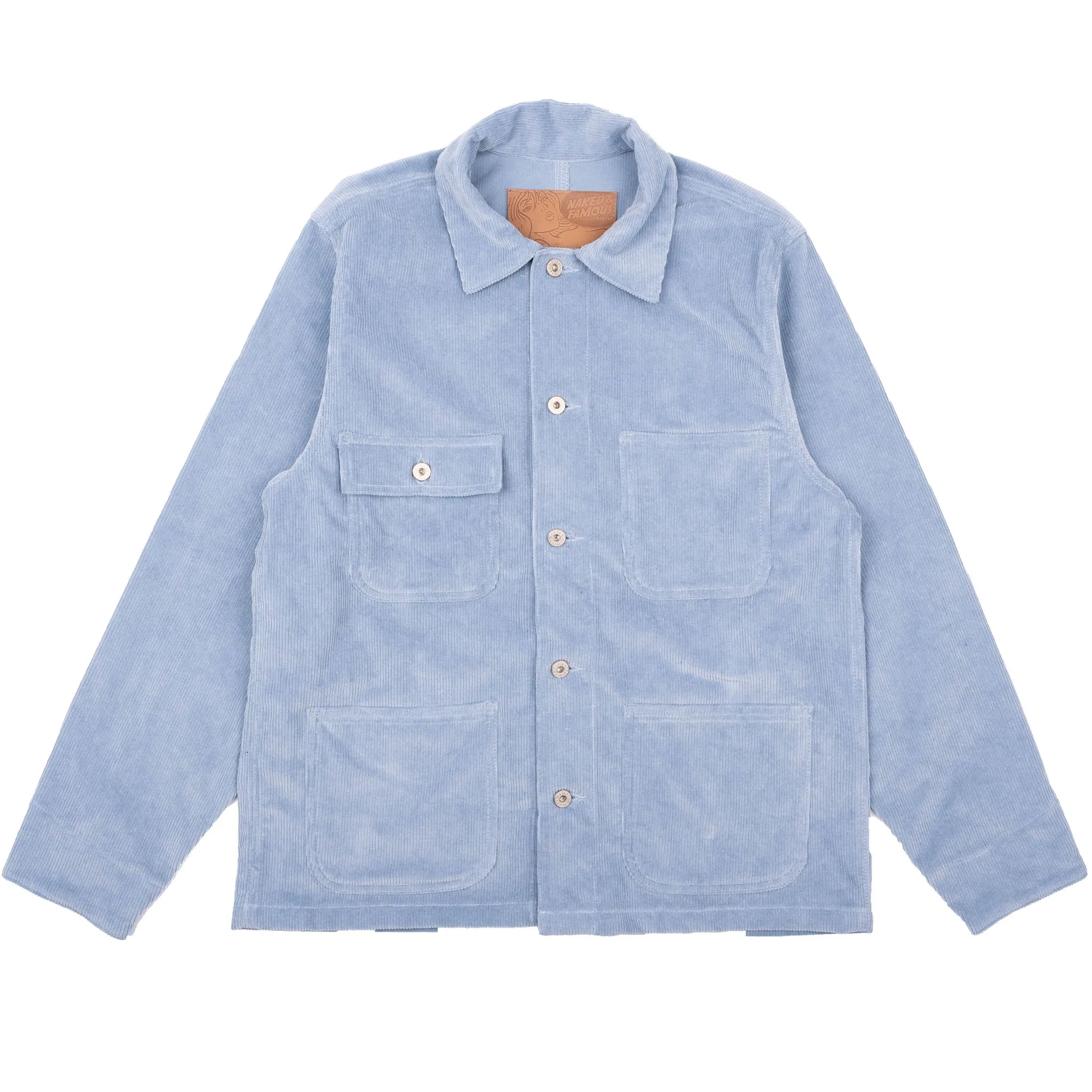 Chore Coat - Faded Corduroy Organic - Pale Indigo sold by Tate + Yoko