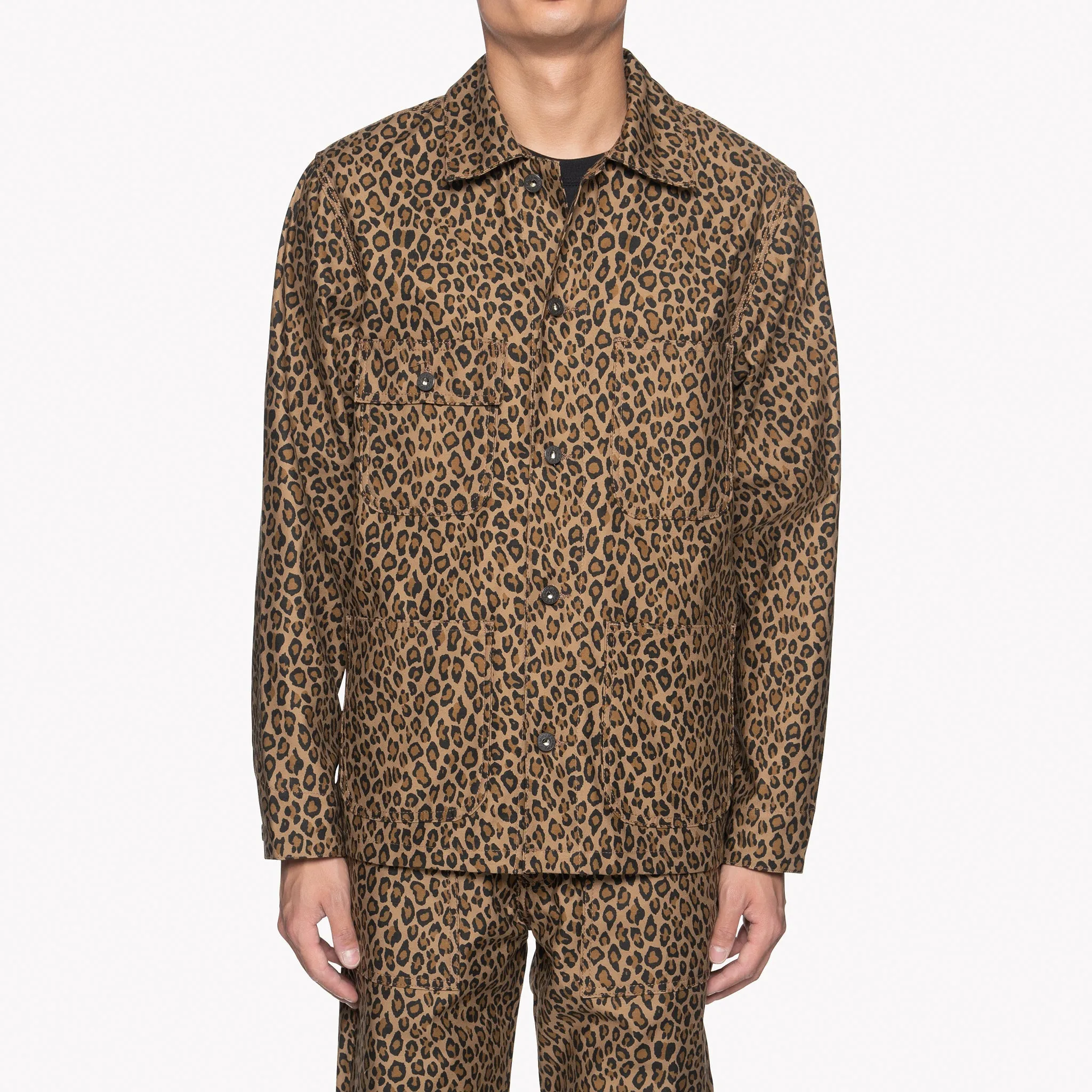 Chore Coat - Leopard Print sold by Tate + Yoko product image thumbnail 3