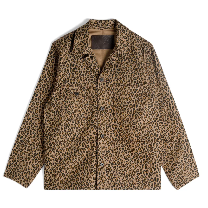 Chore Coat - Leopard Print made by Naked & Famous Denim