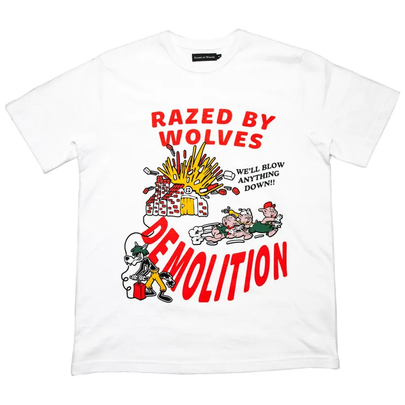Razed by Wolves Tee - White sold by Tate + Yoko