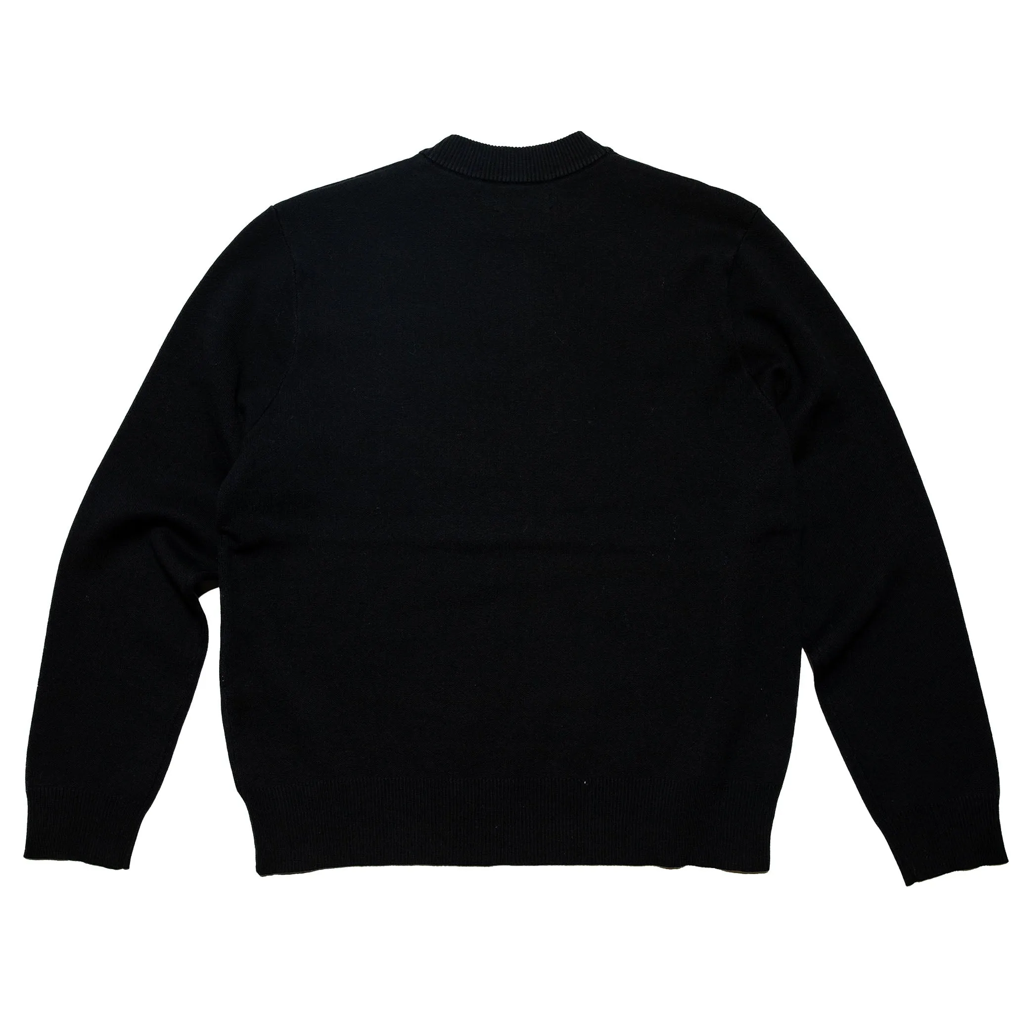 Intarsia knit Slub Sweater - Black sold by Tate + Yoko product image thumbnail 2