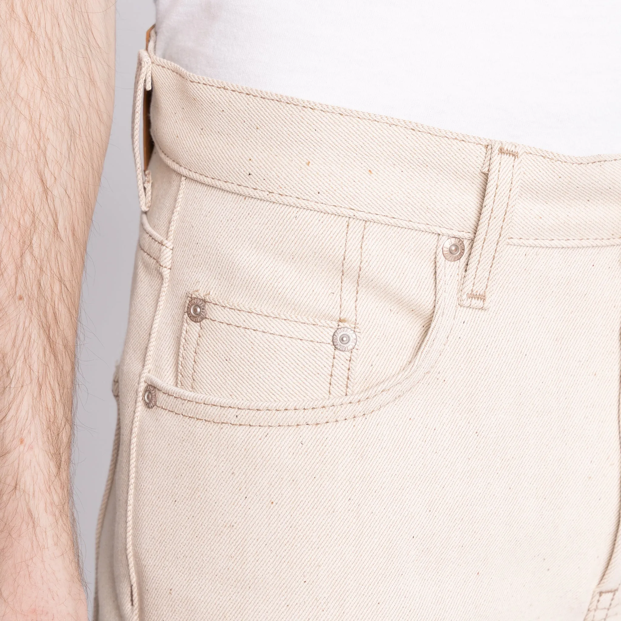 Strong Guy - All Natural Ecru Foxfibre® Selvedge sold by Tate + Yoko product image thumbnail 4