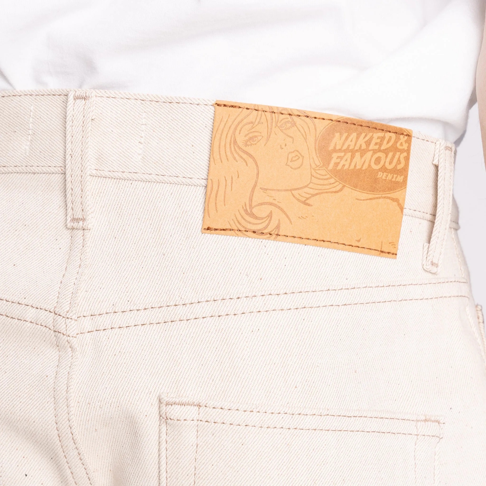 Strong Guy - All Natural Ecru Foxfibre® Selvedge sold by Tate + Yoko product image thumbnail 5
