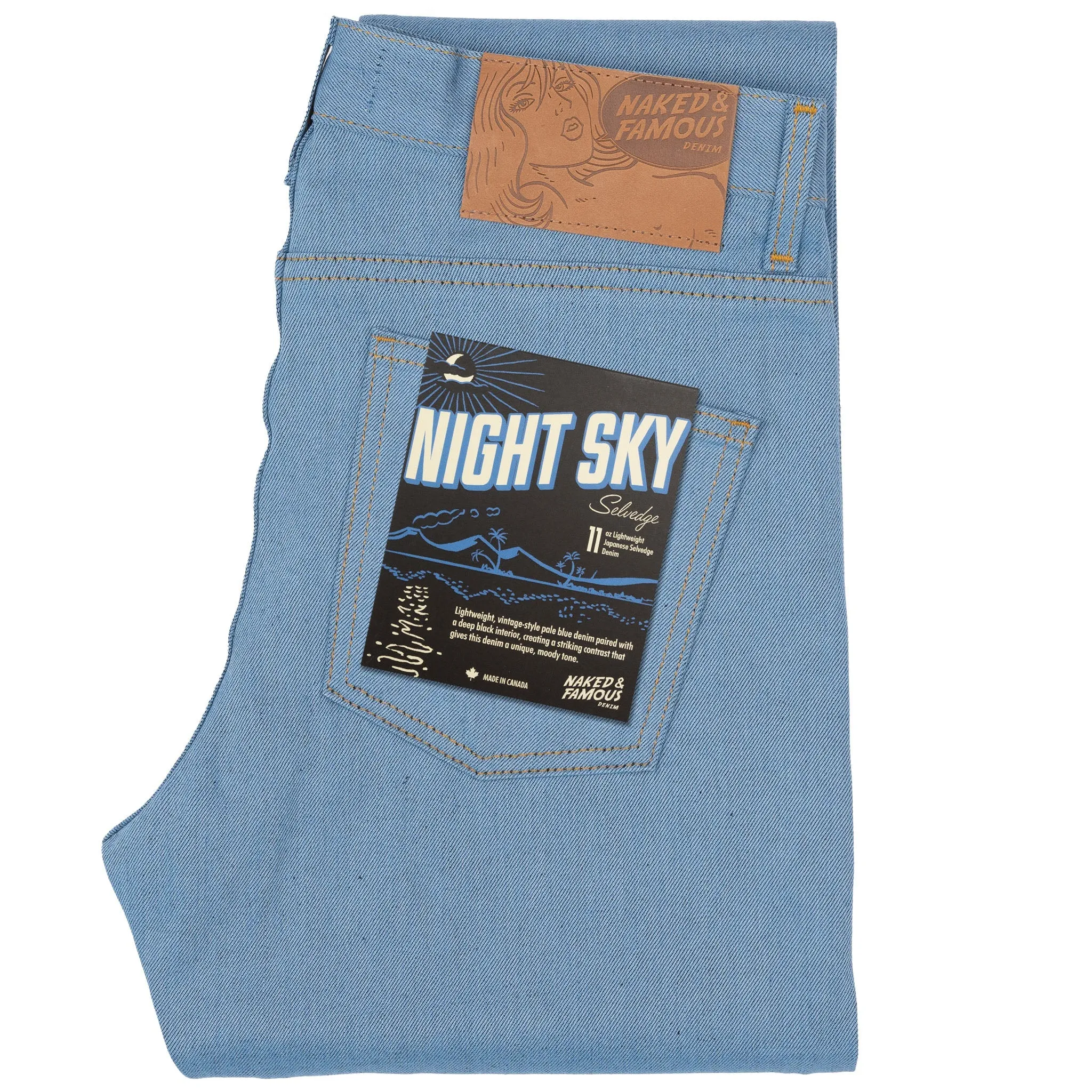 Super Guy - Night Sky Selvedge sold by Tate + Yoko