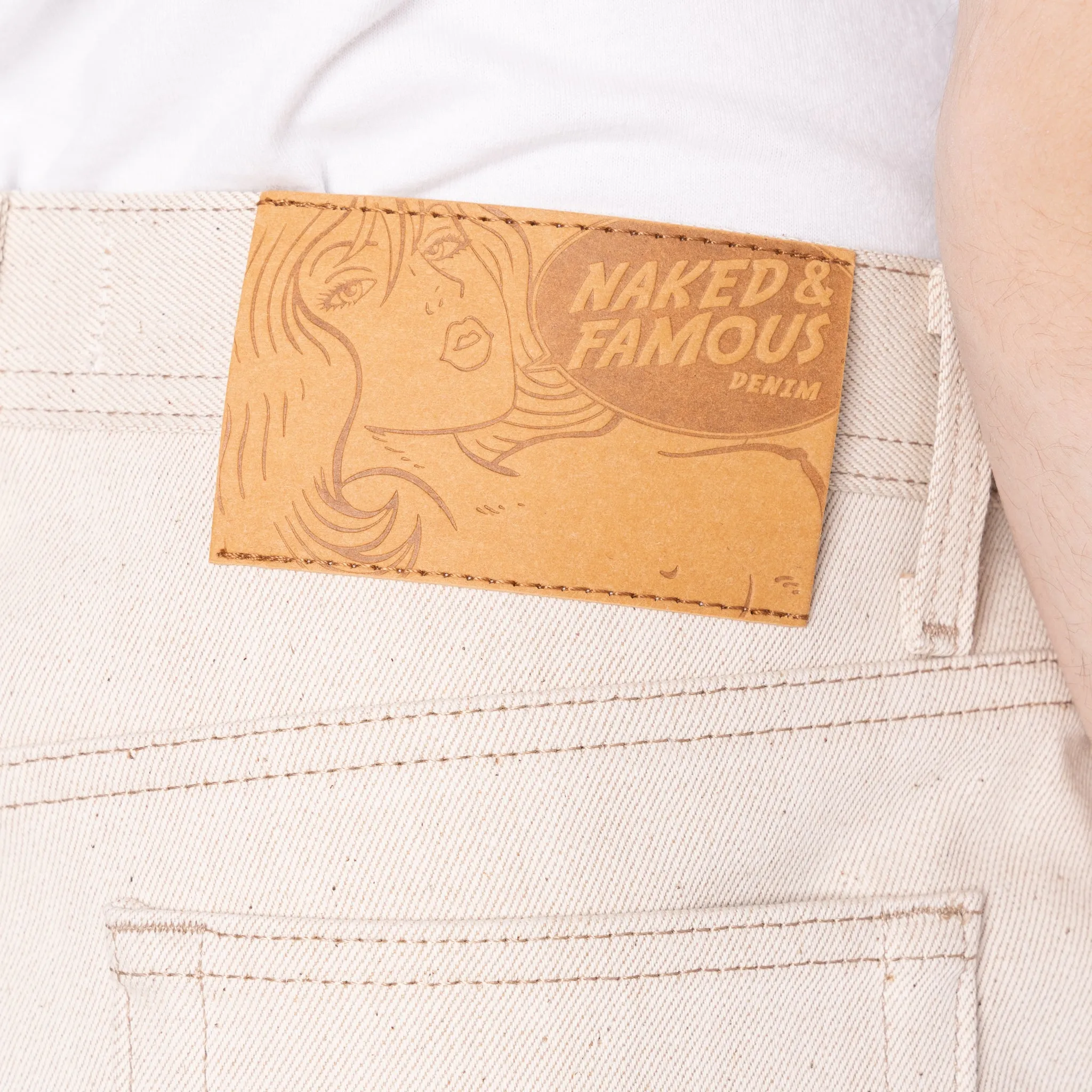 Weird Guy - All Natural Ecru Foxfibre® Selvedge sold by Tate + Yoko product image thumbnail 4