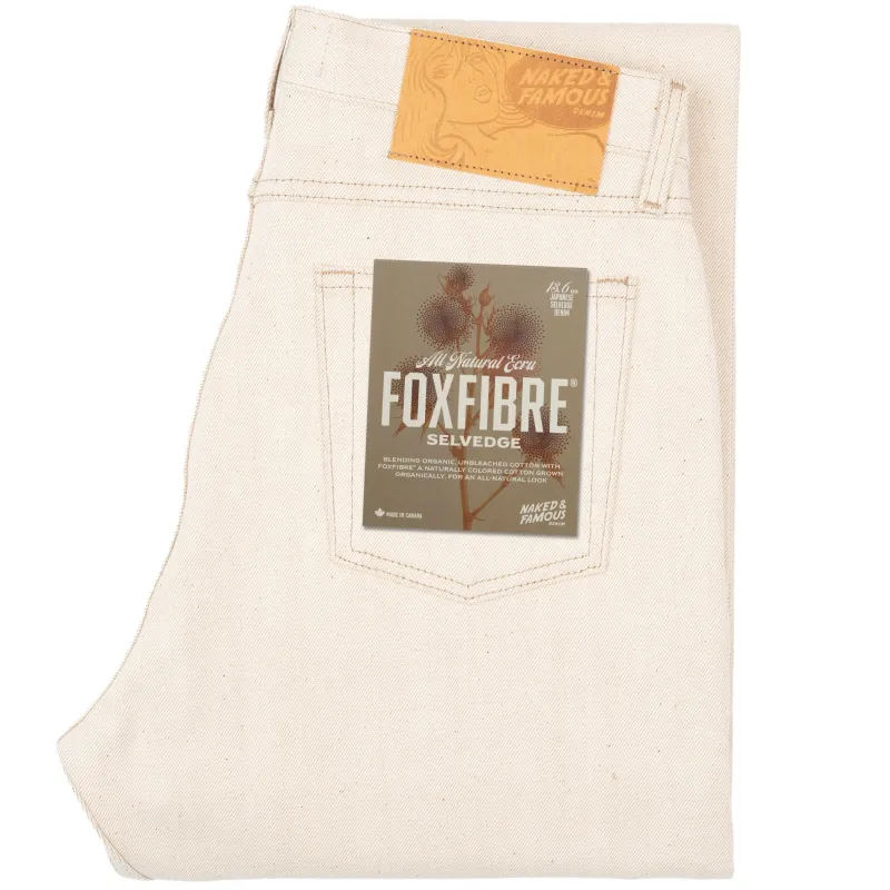True Guy - All Natural Ecru Foxfibre® Selvedge made by Naked & Famous Denim