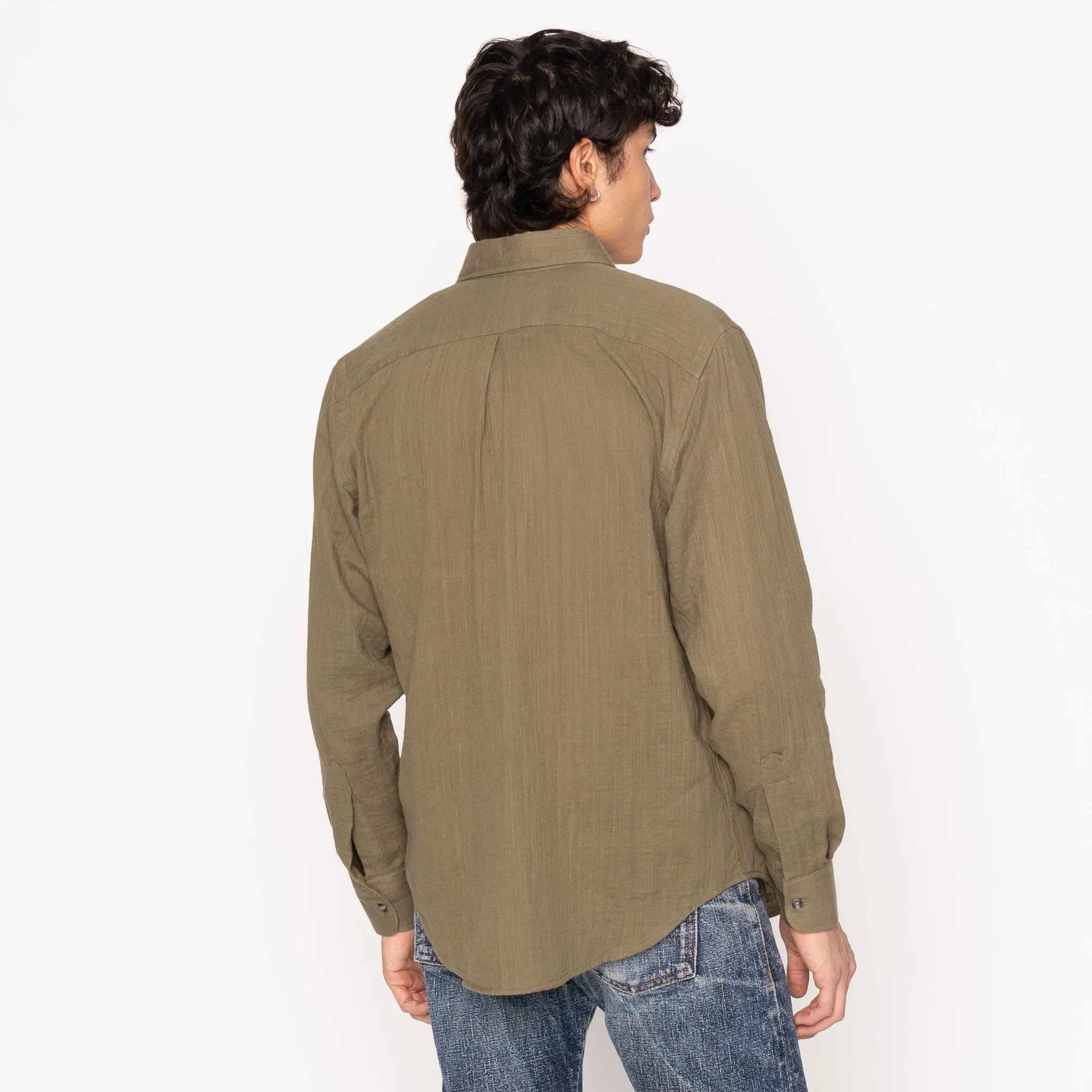 Easy Shirt - Double Weave Slub Gauze - Juniper sold by Tate + Yoko product image thumbnail 3