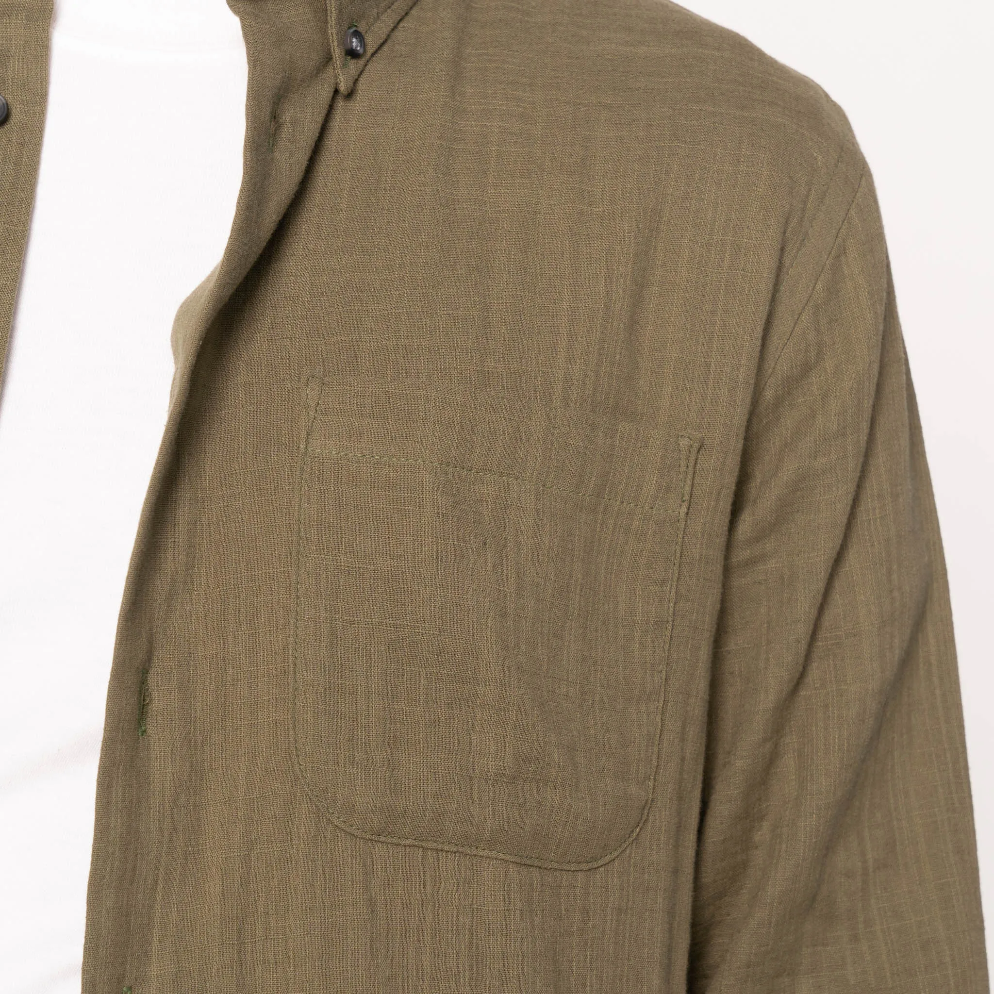 Easy Shirt - Double Weave Slub Gauze - Juniper sold by Tate + Yoko product image thumbnail 5