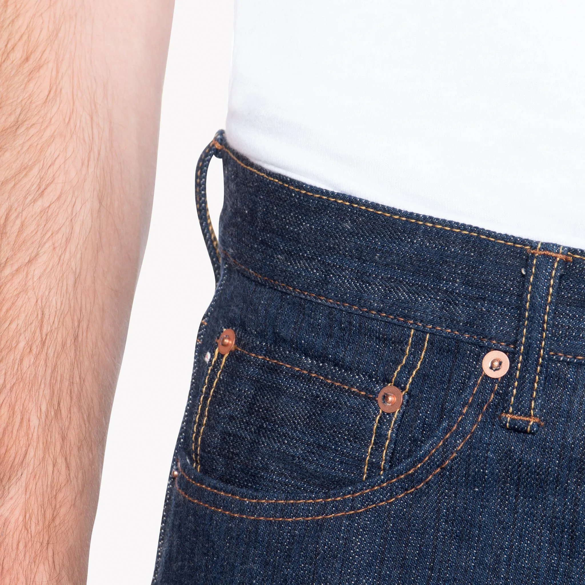 Weird Guy - MIJ9 - "Tennen Ai" Natural Indigo Slub Selvedge sold by Tate + Yoko product image thumbnail 4