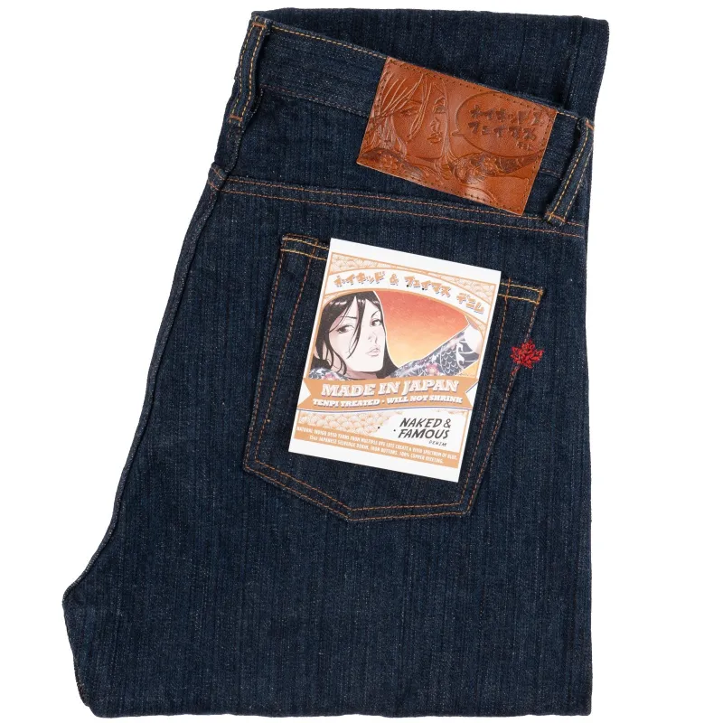 Weird Guy - MIJ9 - "Tennen Ai" Natural Indigo Slub Selvedge sold by Tate + Yoko