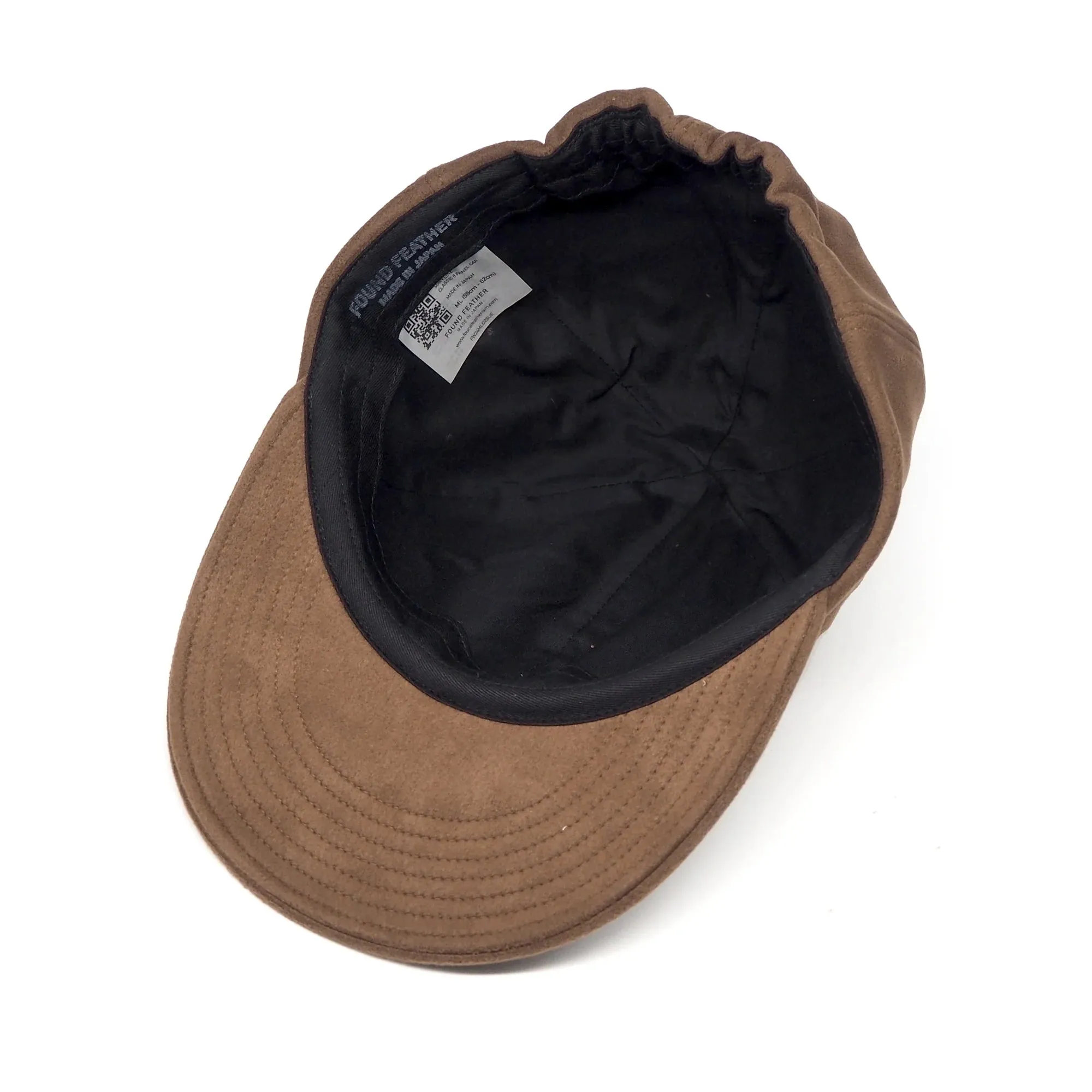 Classic 6 Panel Cap Microsuede - Brown sold by Tate + Yoko product image thumbnail 4