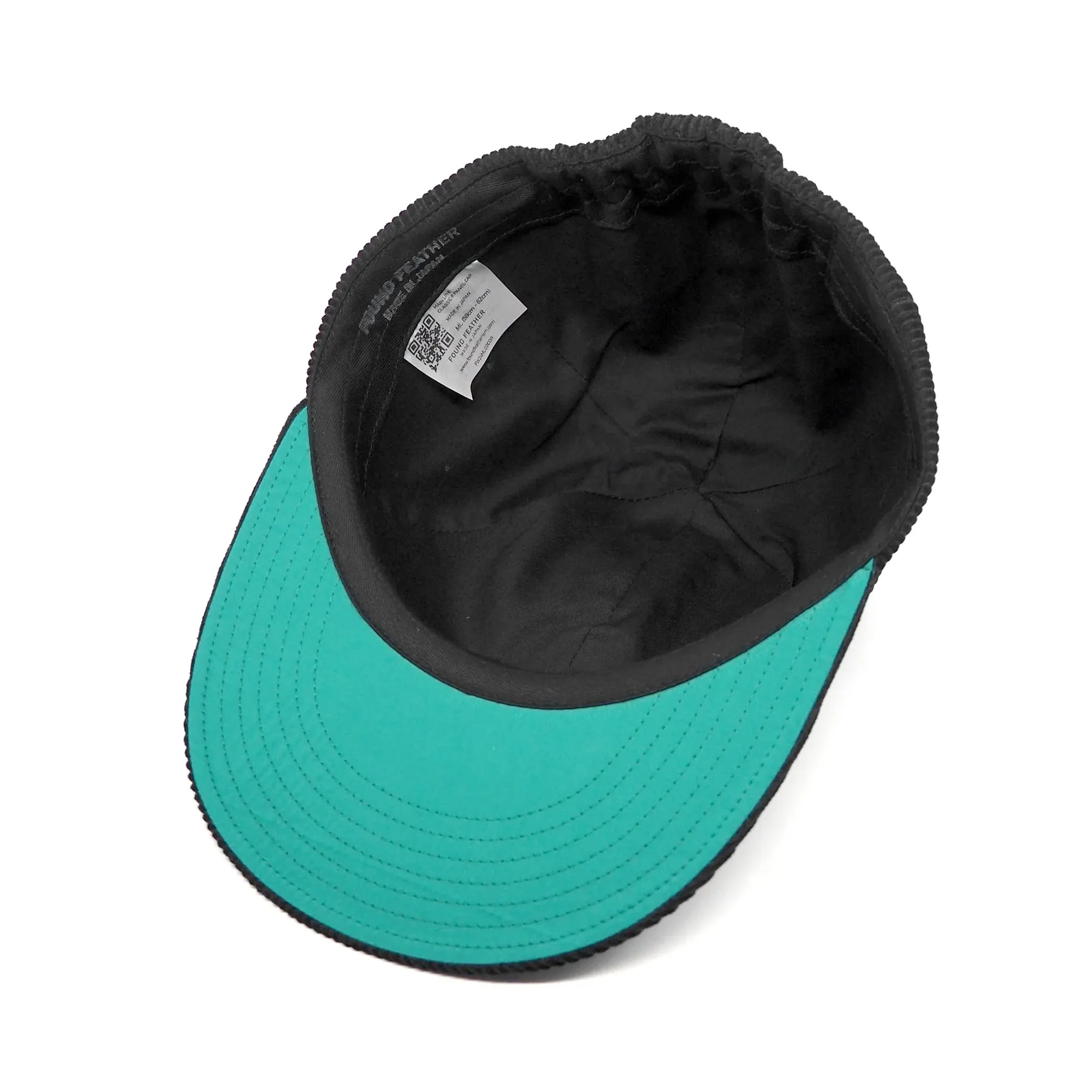 Classic 6 Panel Cap 8W Corduroy - Black sold by Tate + Yoko product image thumbnail 3
