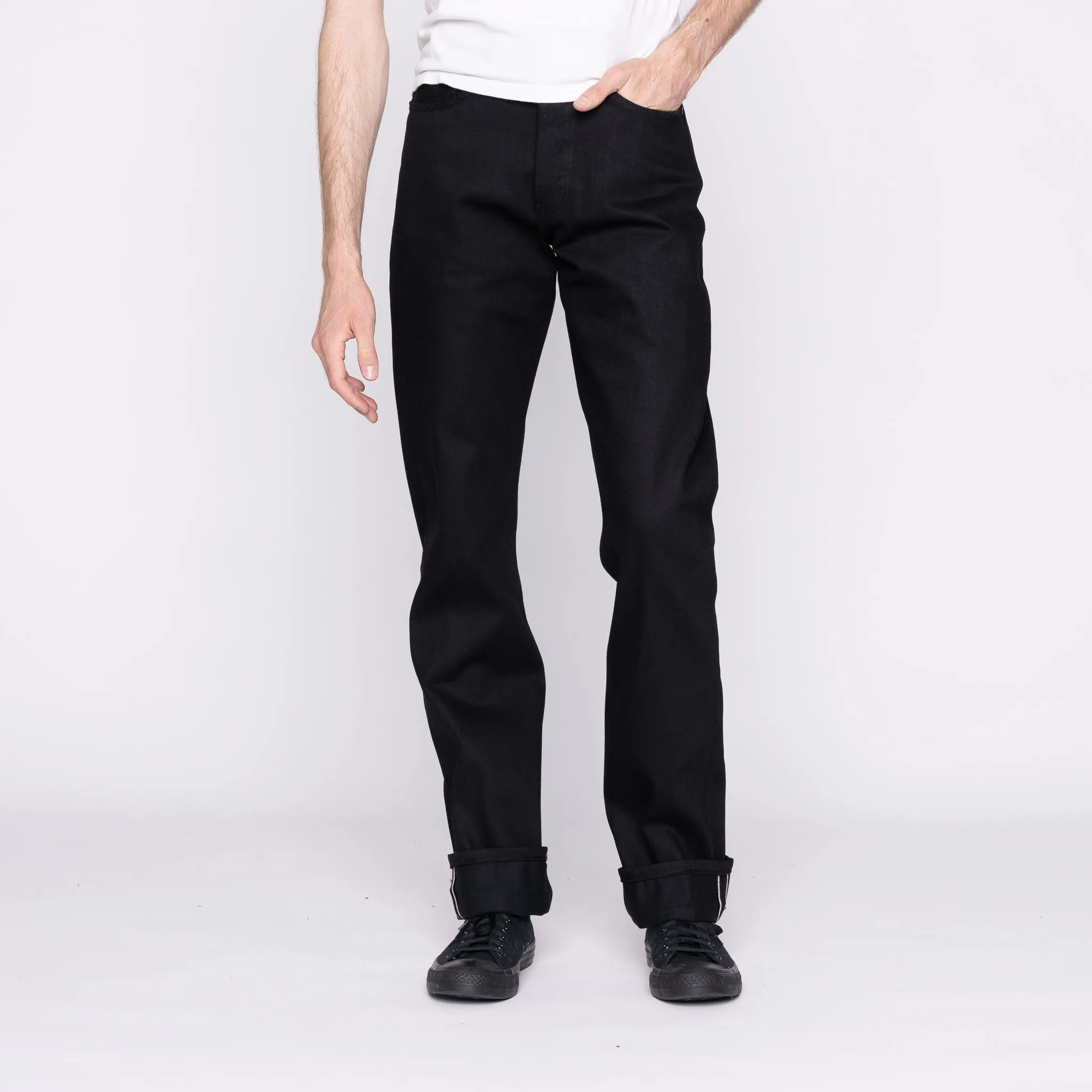 True Guy - Solid Black Selvedge - 36" Long Inseam sold by Tate + Yoko product image thumbnail 2