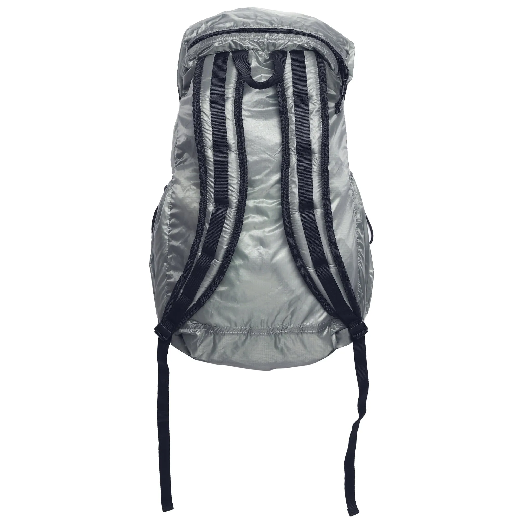 Packable Back Pack - 1.1oz Parachute Nylon Silver sold by Tate + Yoko product image thumbnail 2