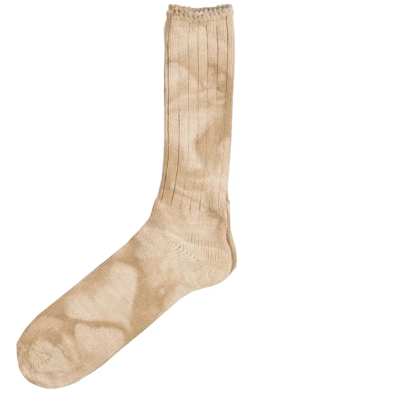 GOHEMP Uneven Dyed Crew - Beige sold by Tate + Yoko