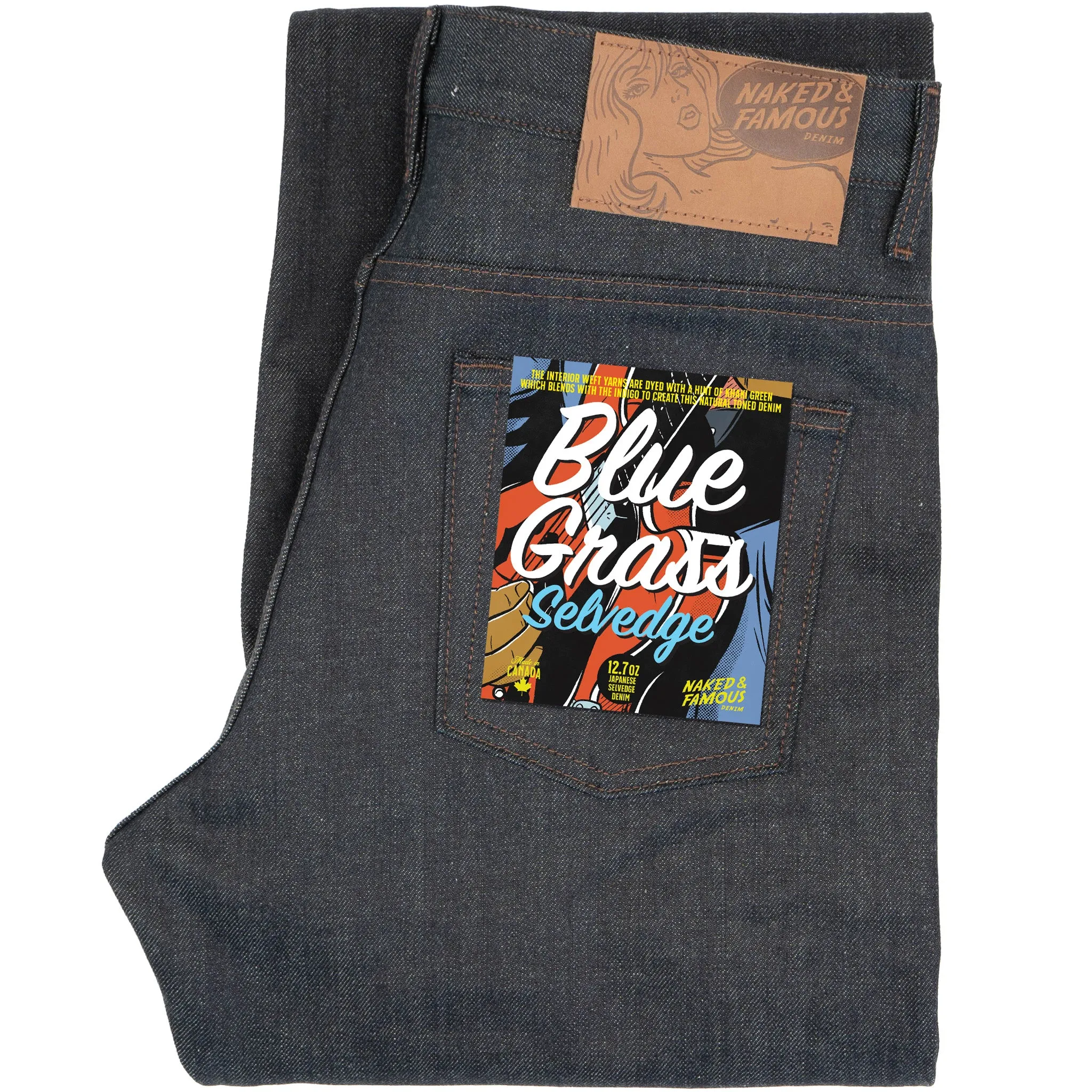 Groovy Guy - Blue Grass Selvedge sold by Tate + Yoko