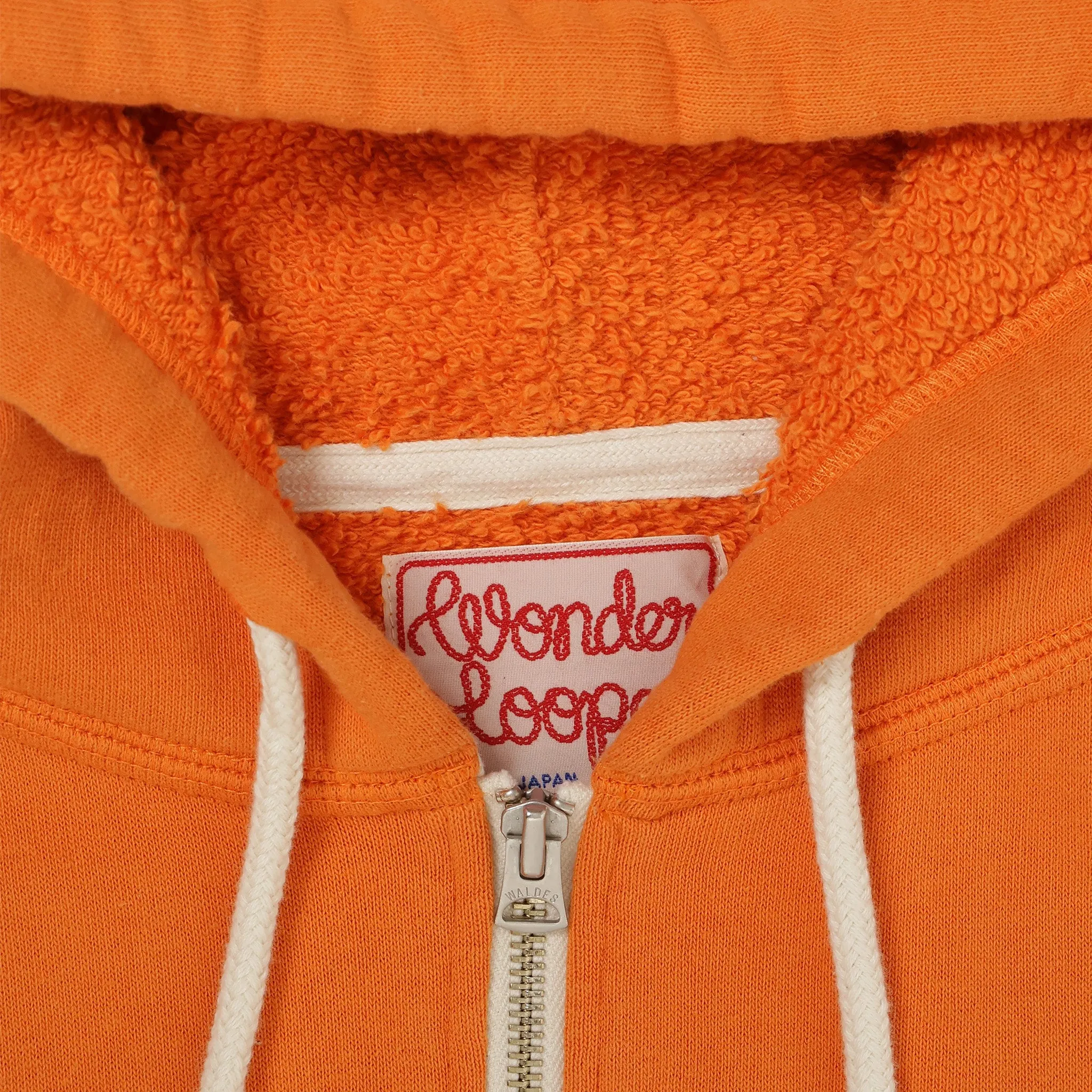 Zip Hoodie - Super Looper French Terry - Orange sold by Tate + Yoko product image thumbnail 2