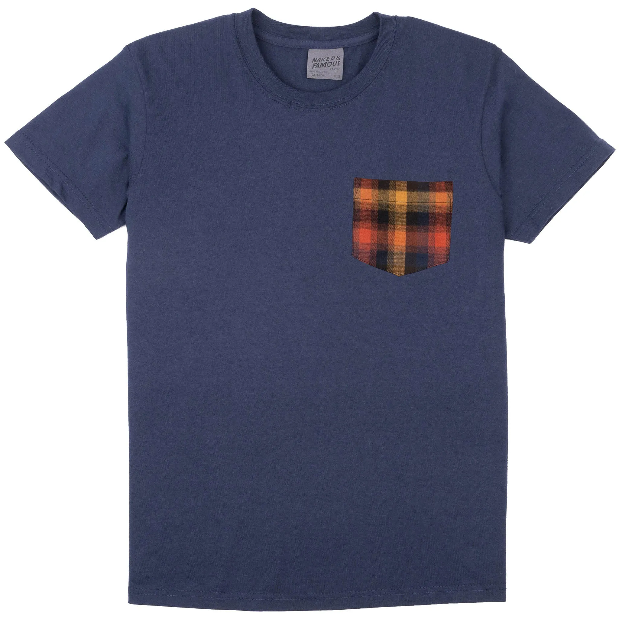 Pocket Tee - Navy + Shaggy Flannel sold by Tate + Yoko