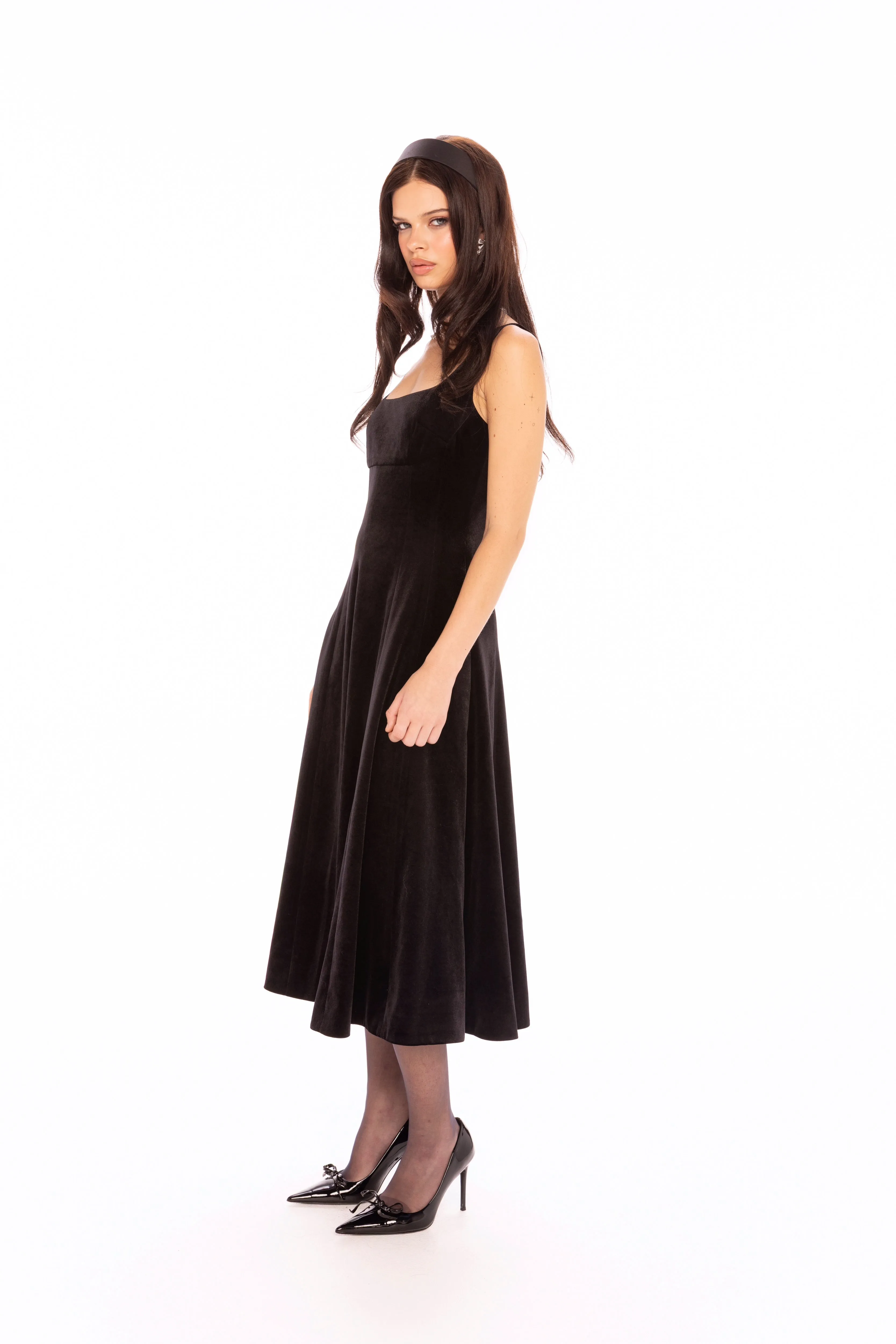 Eleanora Velvet Maxi Dress (Black) sold by Nana Jacqueline product image thumbnail 3