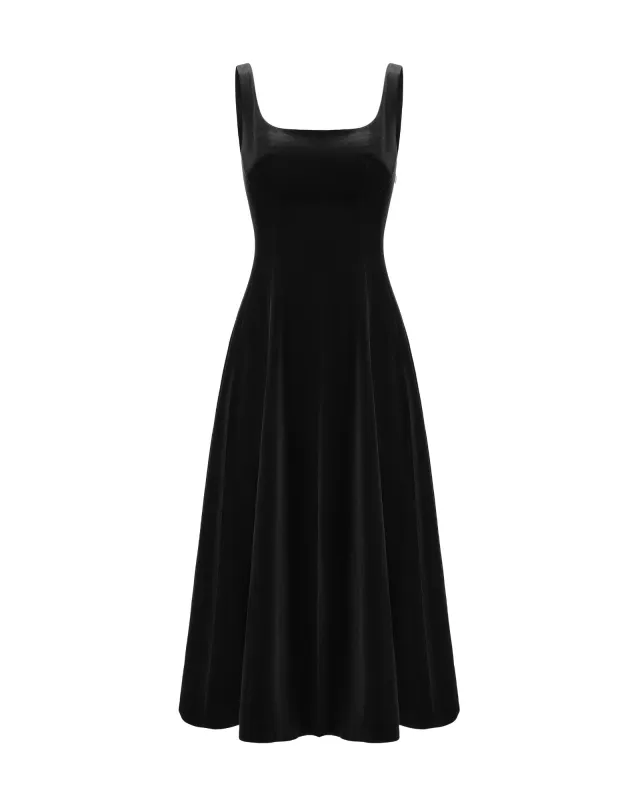 Eleanora Velvet Maxi Dress (Black) sold by Nana Jacqueline
