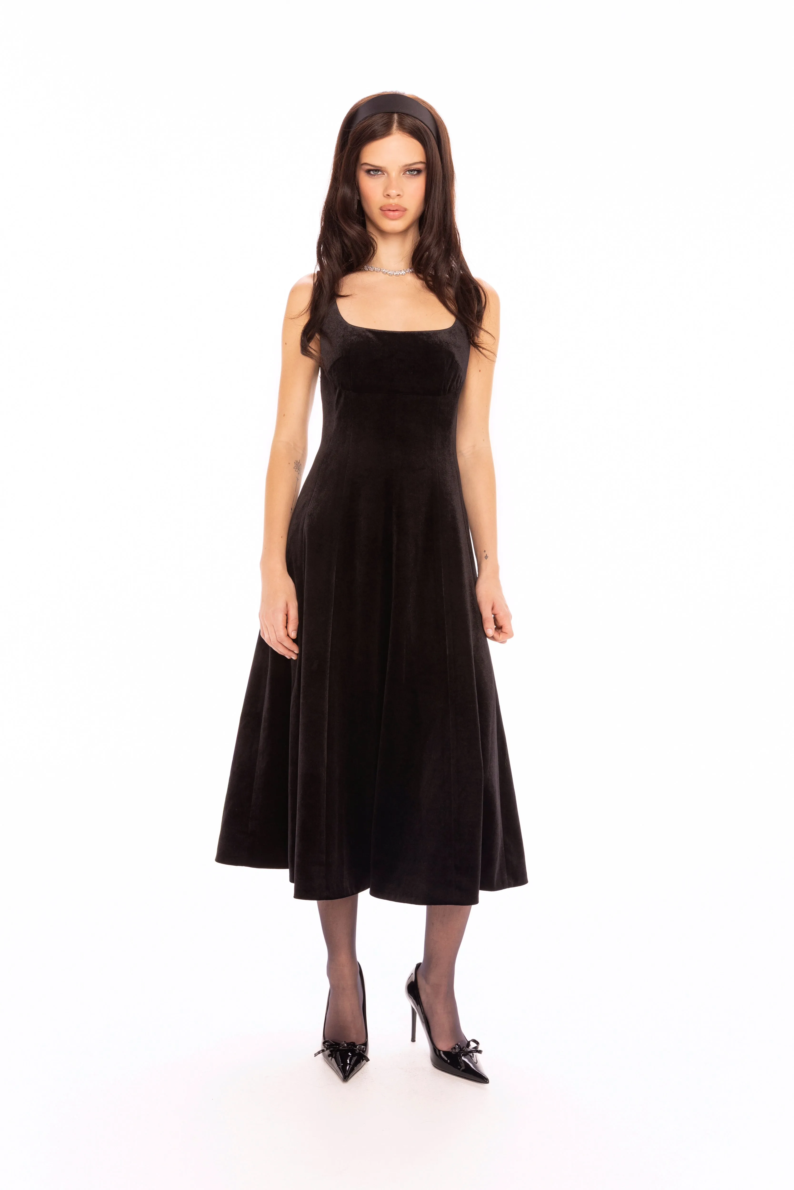 Eleanora Velvet Maxi Dress (Black) sold by Nana Jacqueline product image thumbnail 2