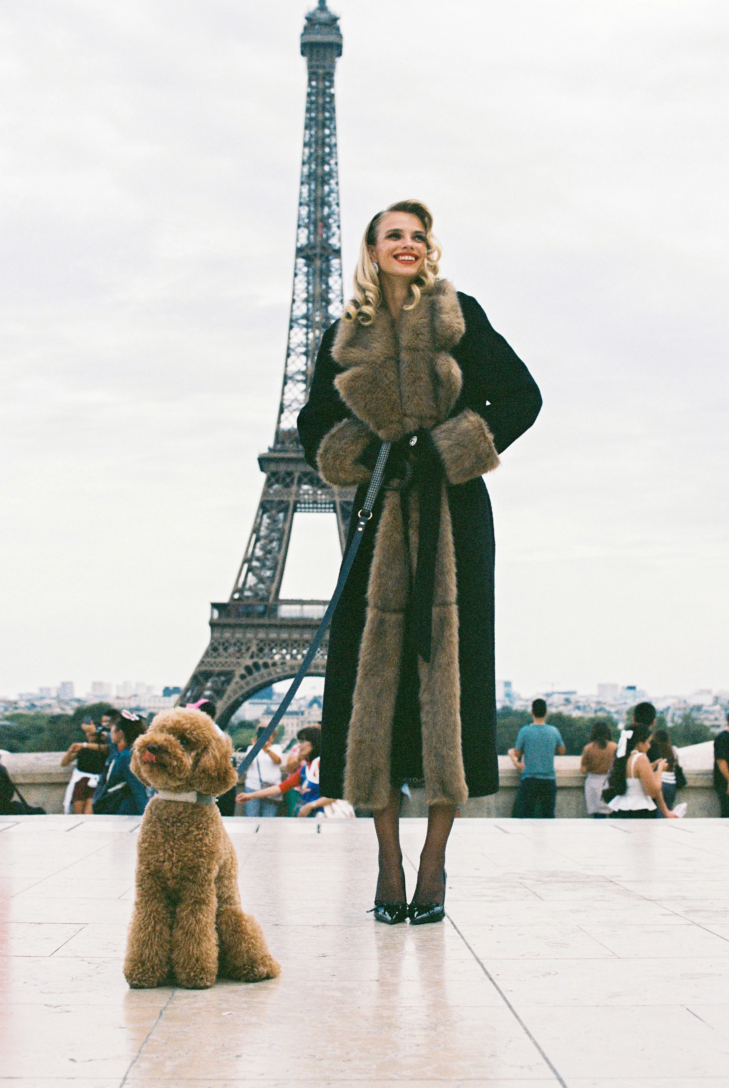 Adriana Faux Fur Coat (Black & Brown) sold by Nana Jacqueline product image thumbnail 3