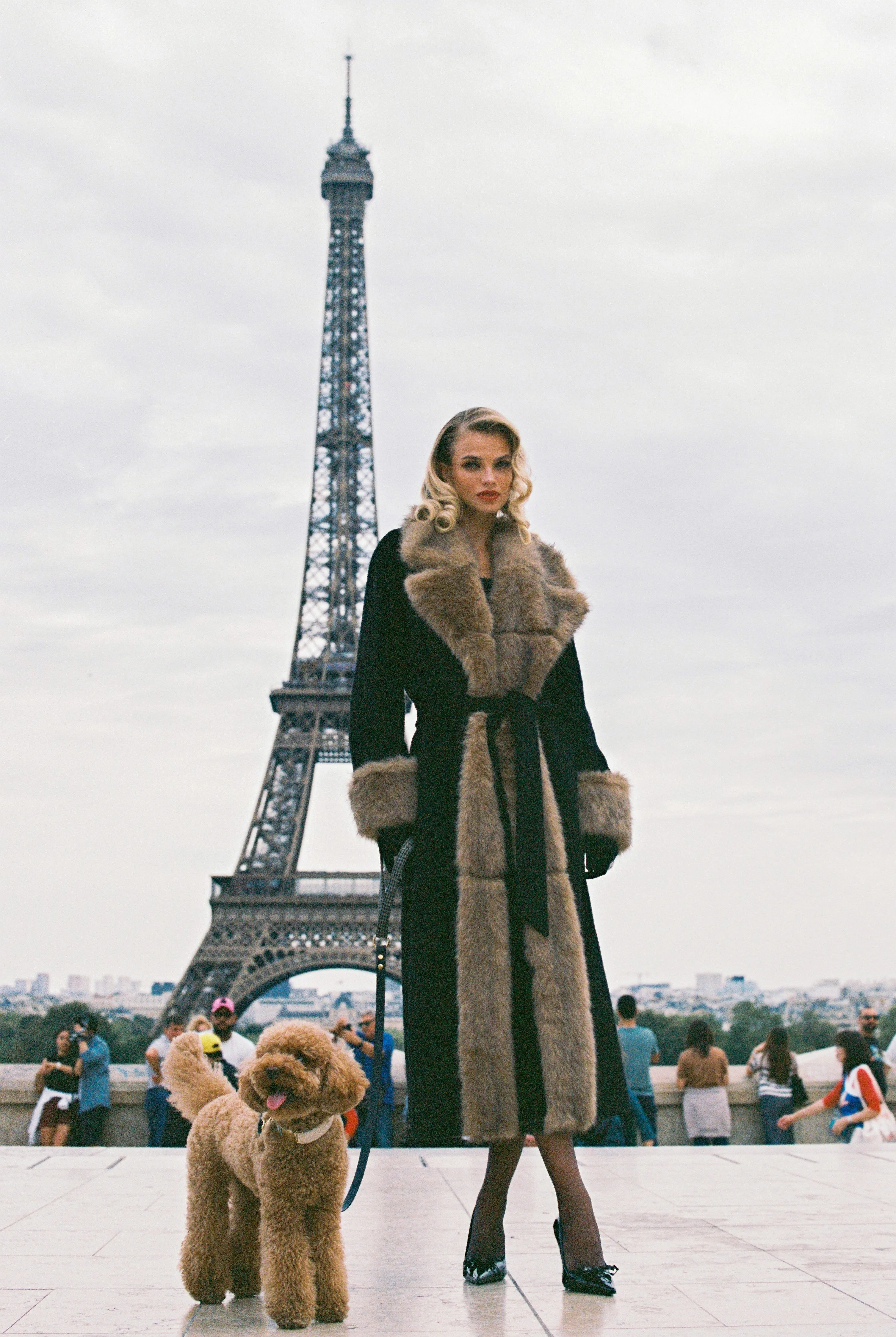 Adriana Faux Fur Coat (Black & Brown) sold by Nana Jacqueline product image thumbnail 2