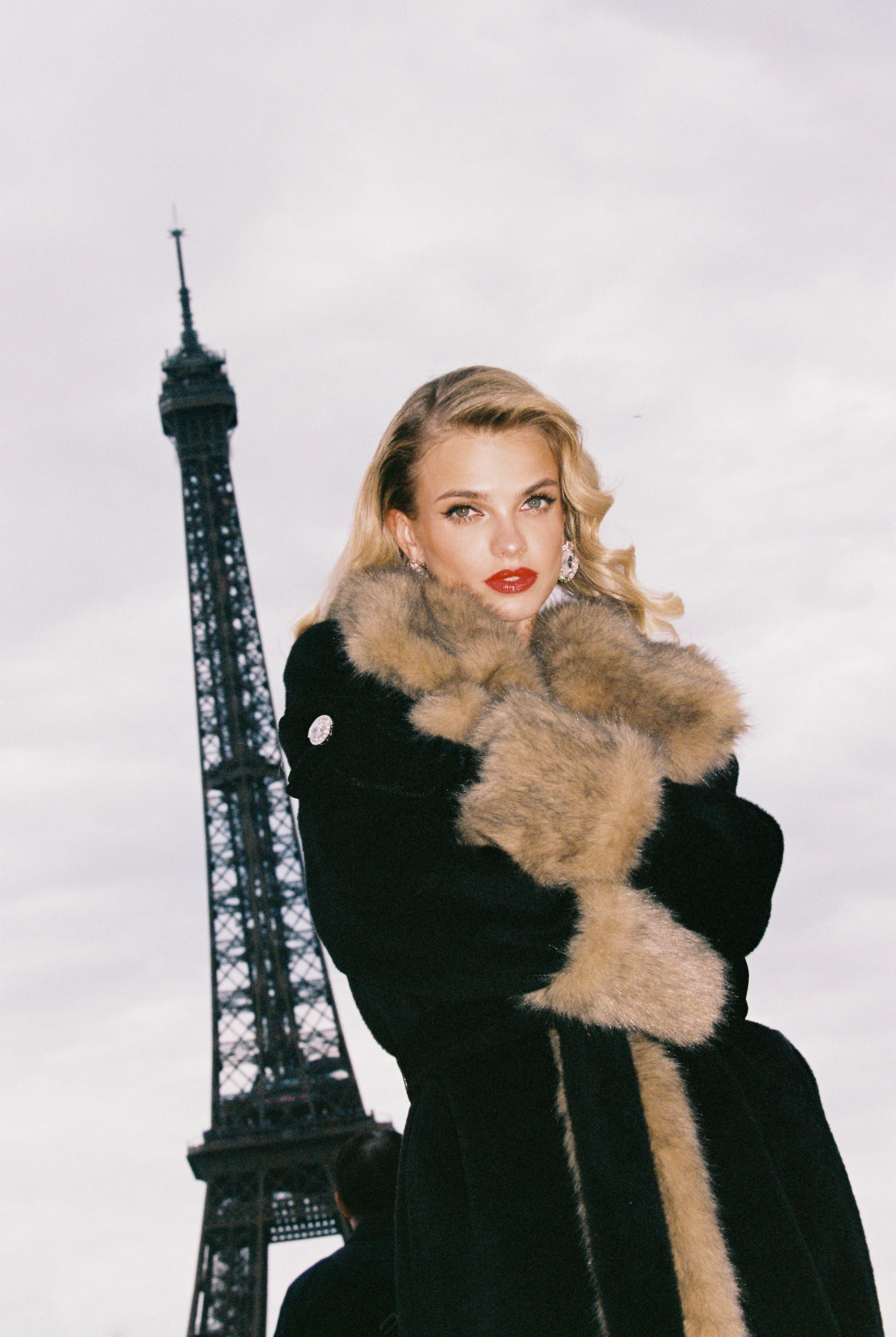 Adriana Faux Fur Coat (Black & Brown) sold by Nana Jacqueline product image thumbnail 4