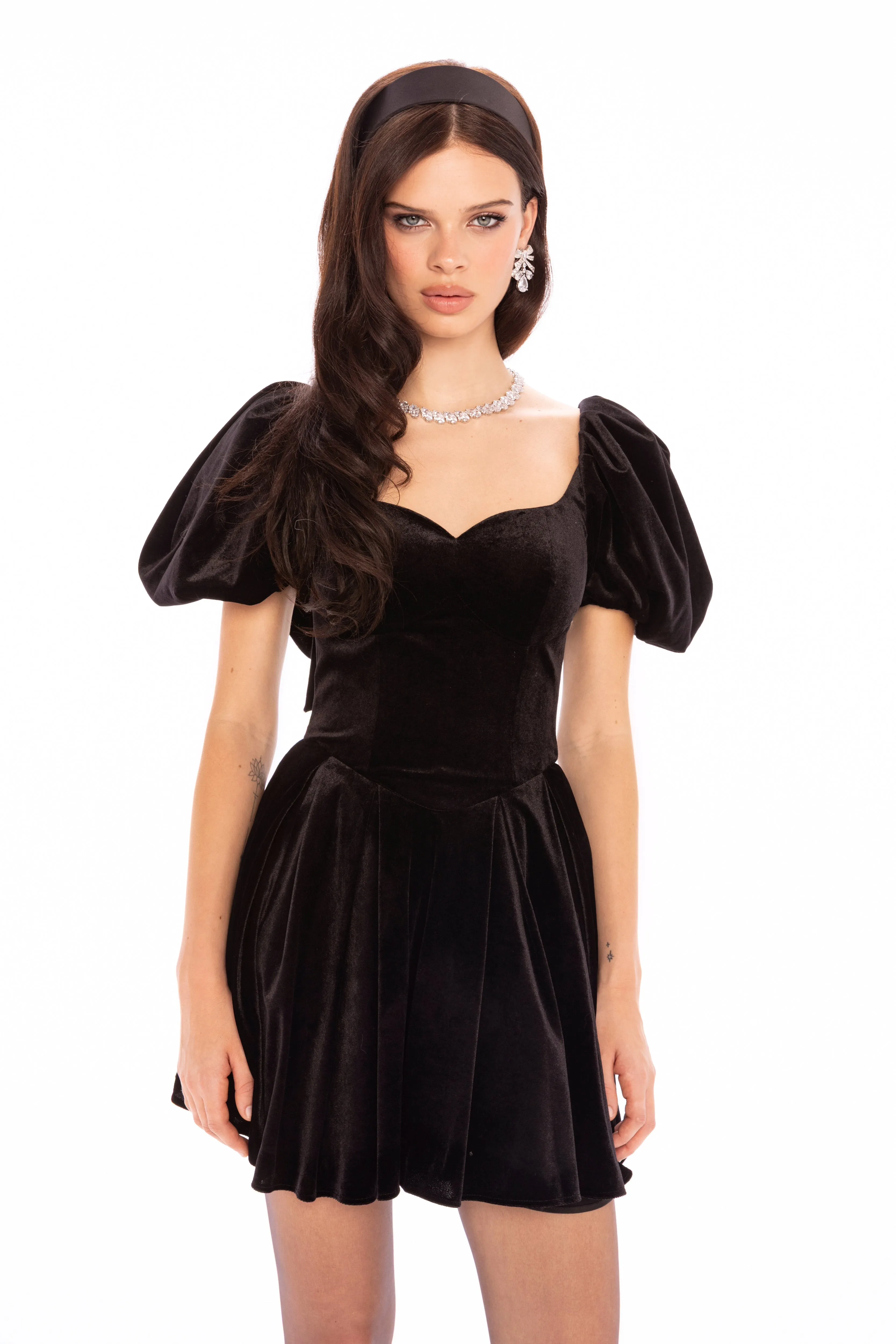 Lillian Velvet Mini Dress sold by Nana Jacqueline product image thumbnail 2