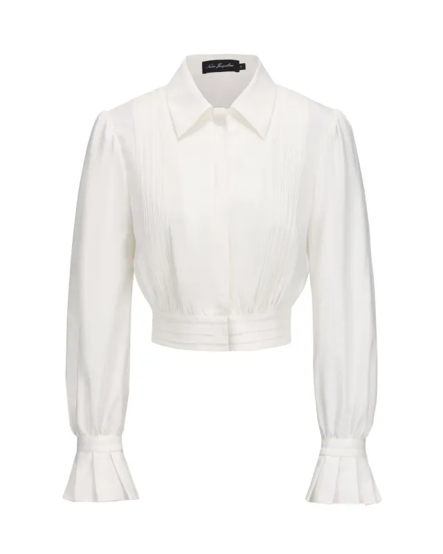 Francesca Cropped Top (White) sold by Nana Jacqueline