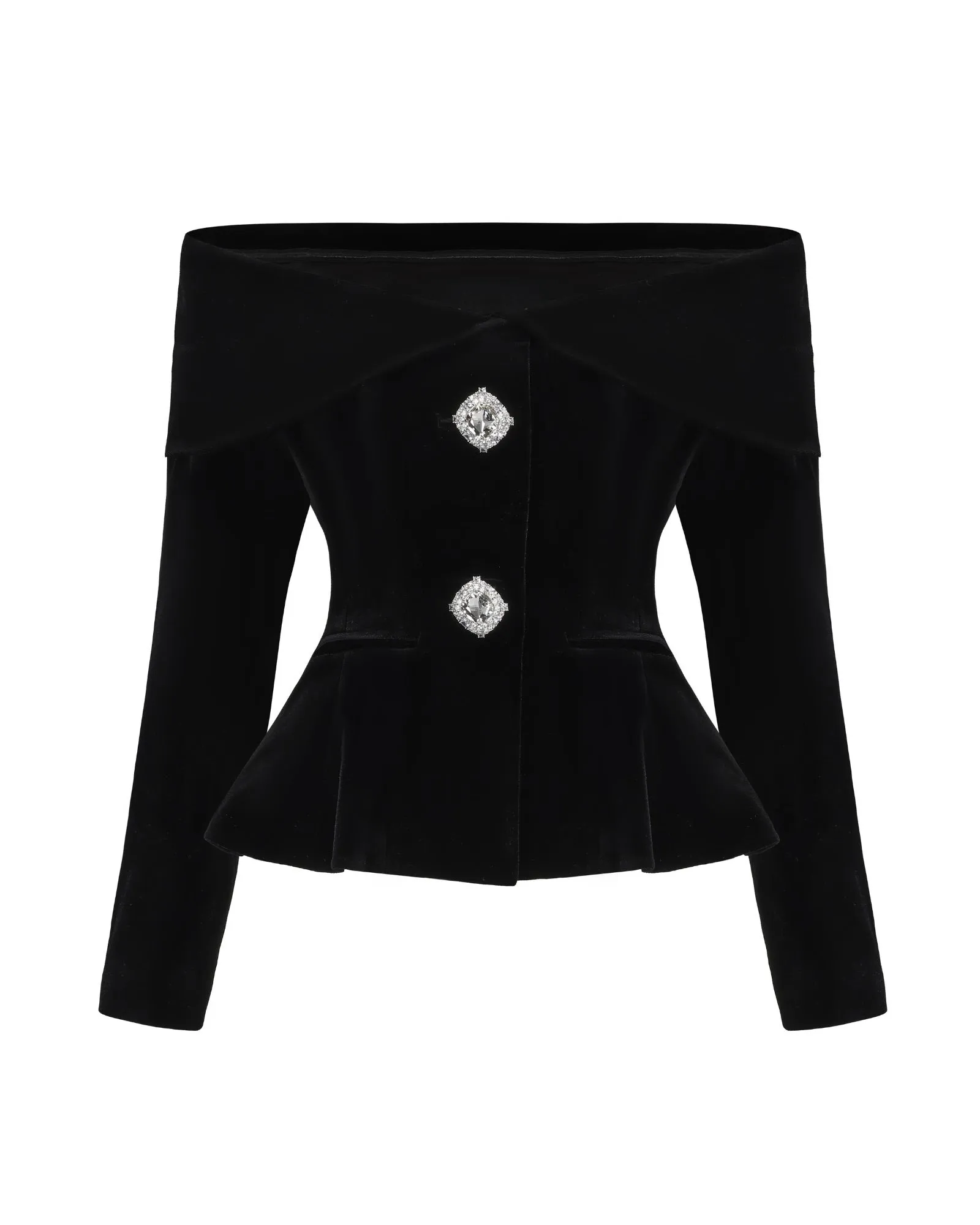 Blaire Velvet Top (Black) sold by Nana Jacqueline