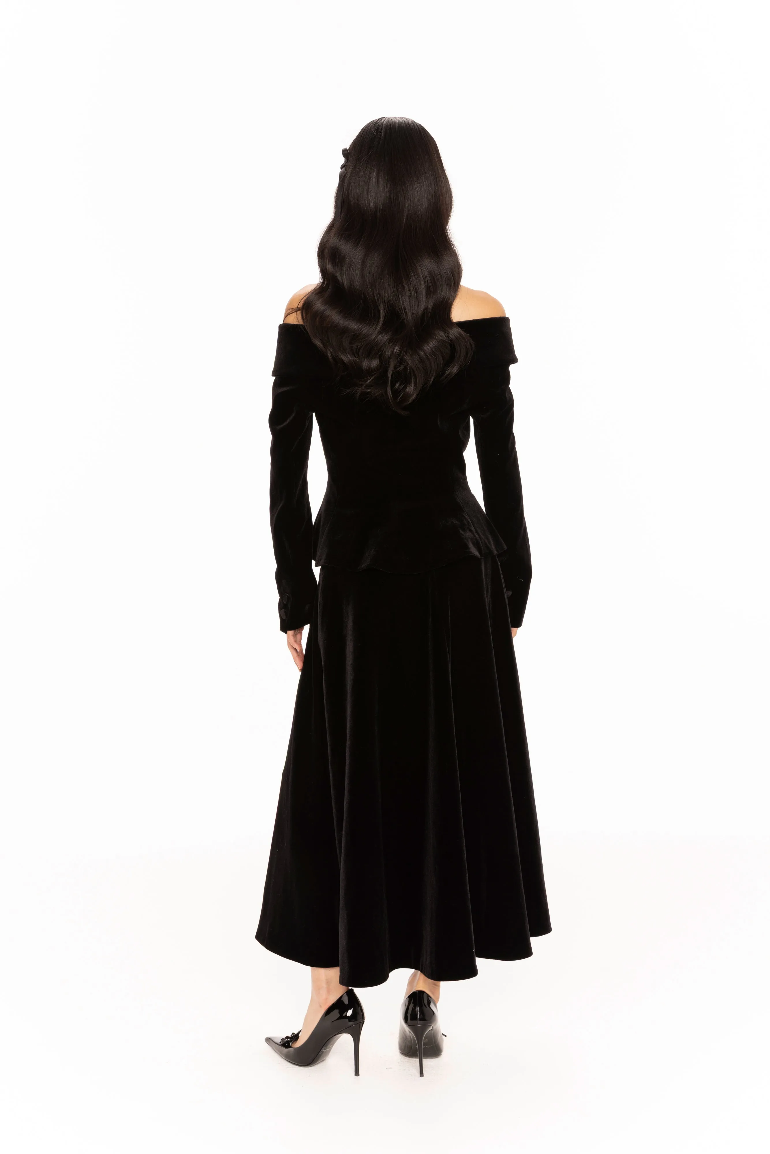 Blaire Velvet Top (Black) sold by Nana Jacqueline product image thumbnail 4