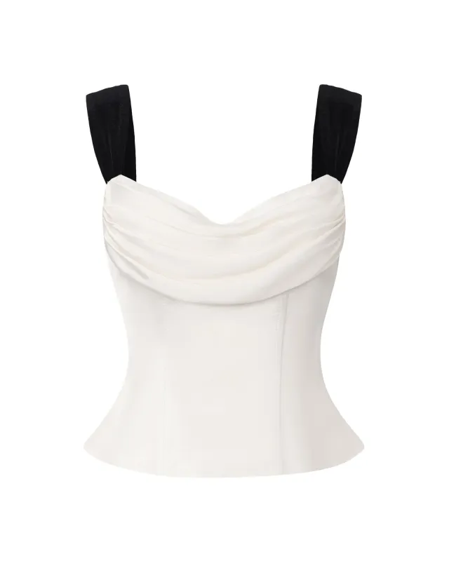 Gia Bow Top (White) sold by Nana Jacqueline