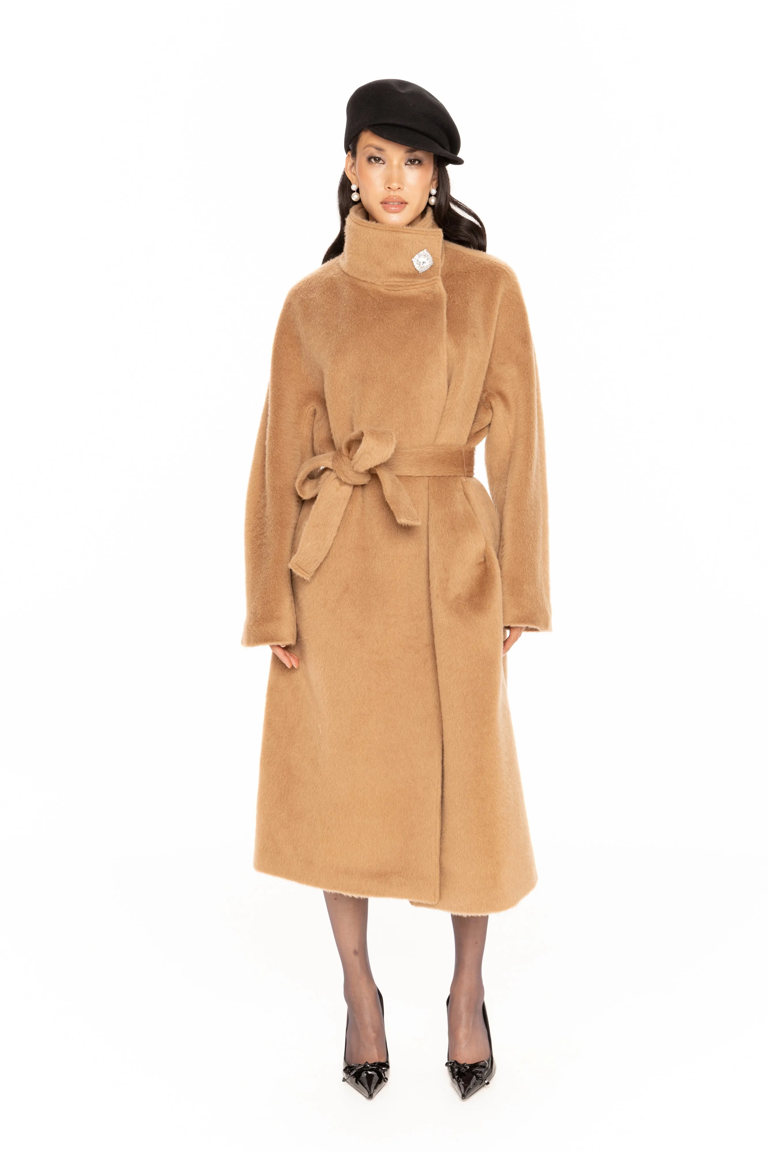 Audrey Long Coat (Camel) sold by Nana Jacqueline product image thumbnail 2