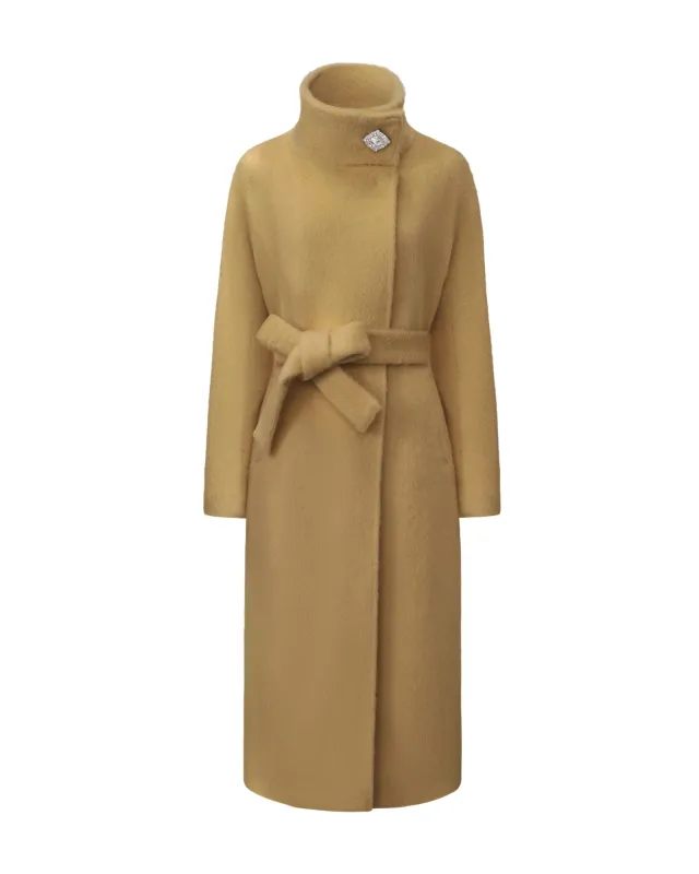 Audrey Long Coat (Camel) sold by Nana Jacqueline
