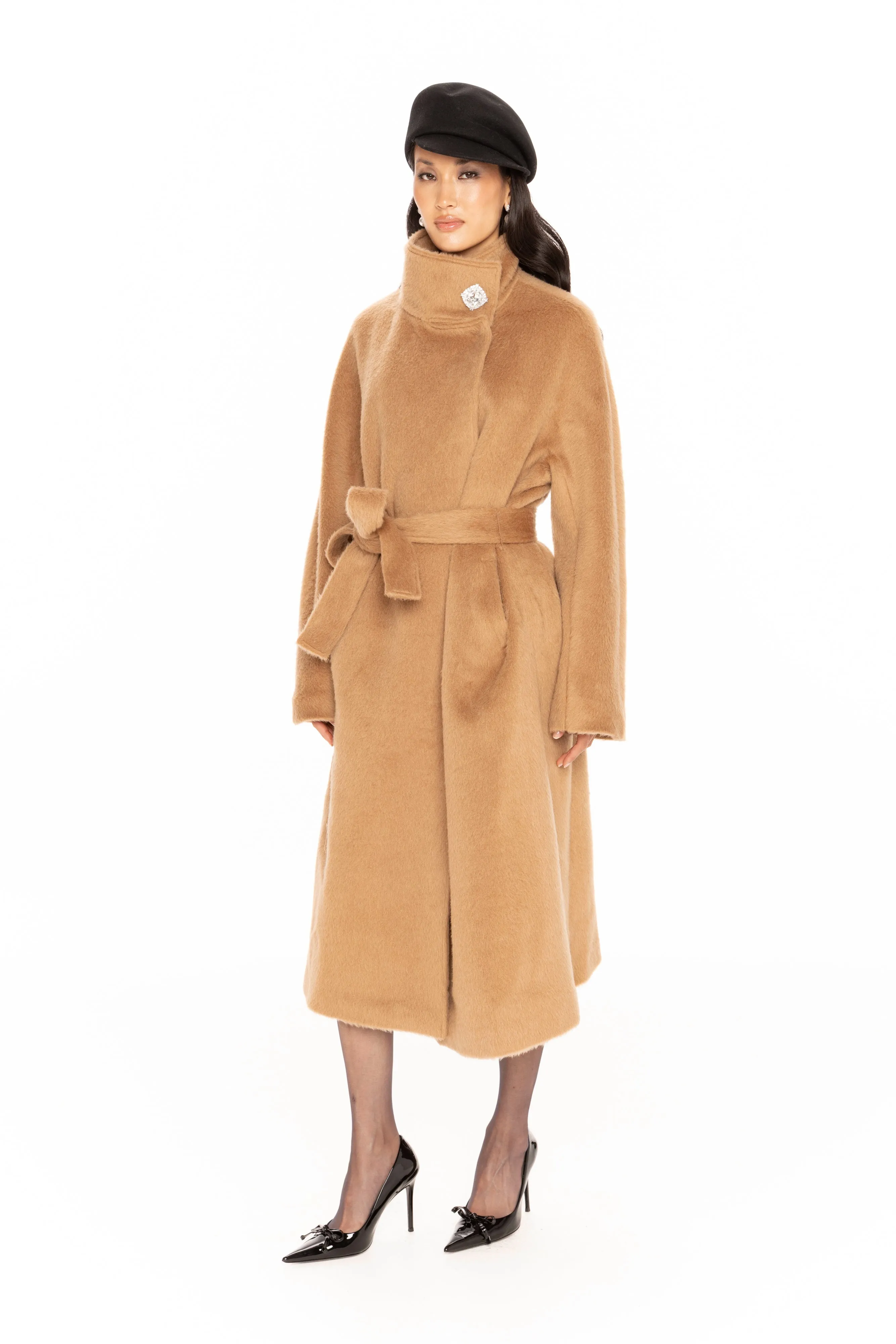 Audrey Long Coat (Camel) sold by Nana Jacqueline product image thumbnail 3