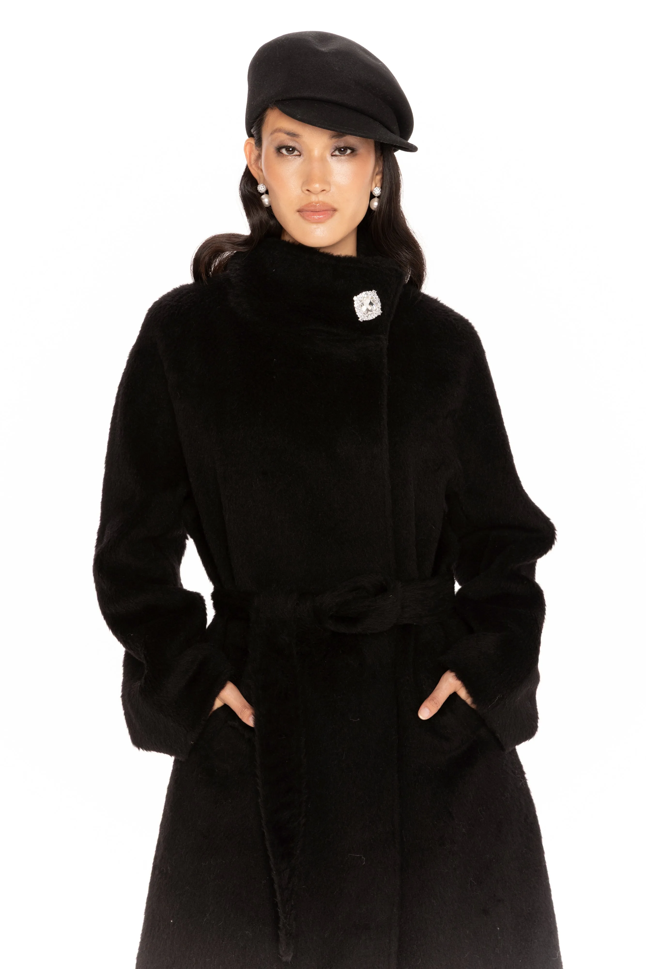 Audrey Long Coat (Black) sold by Nana Jacqueline product image thumbnail 2