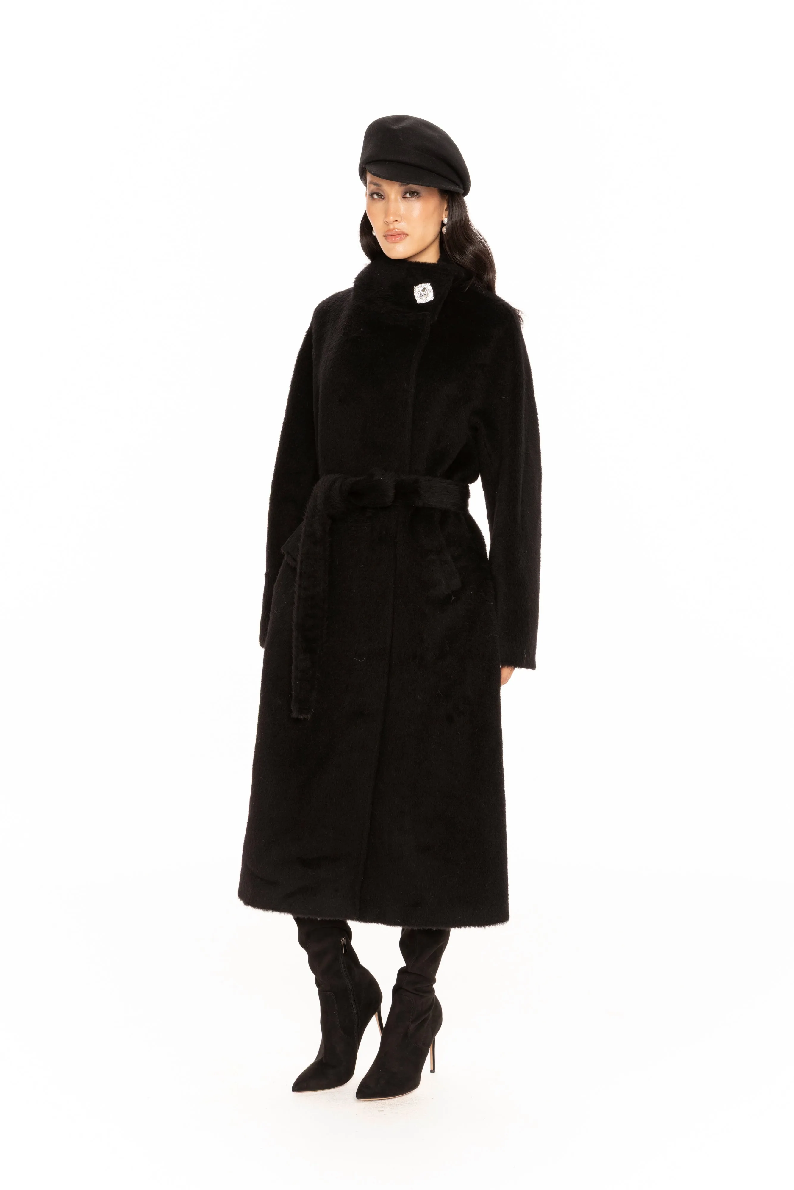Audrey Long Coat (Black) sold by Nana Jacqueline product image thumbnail 4