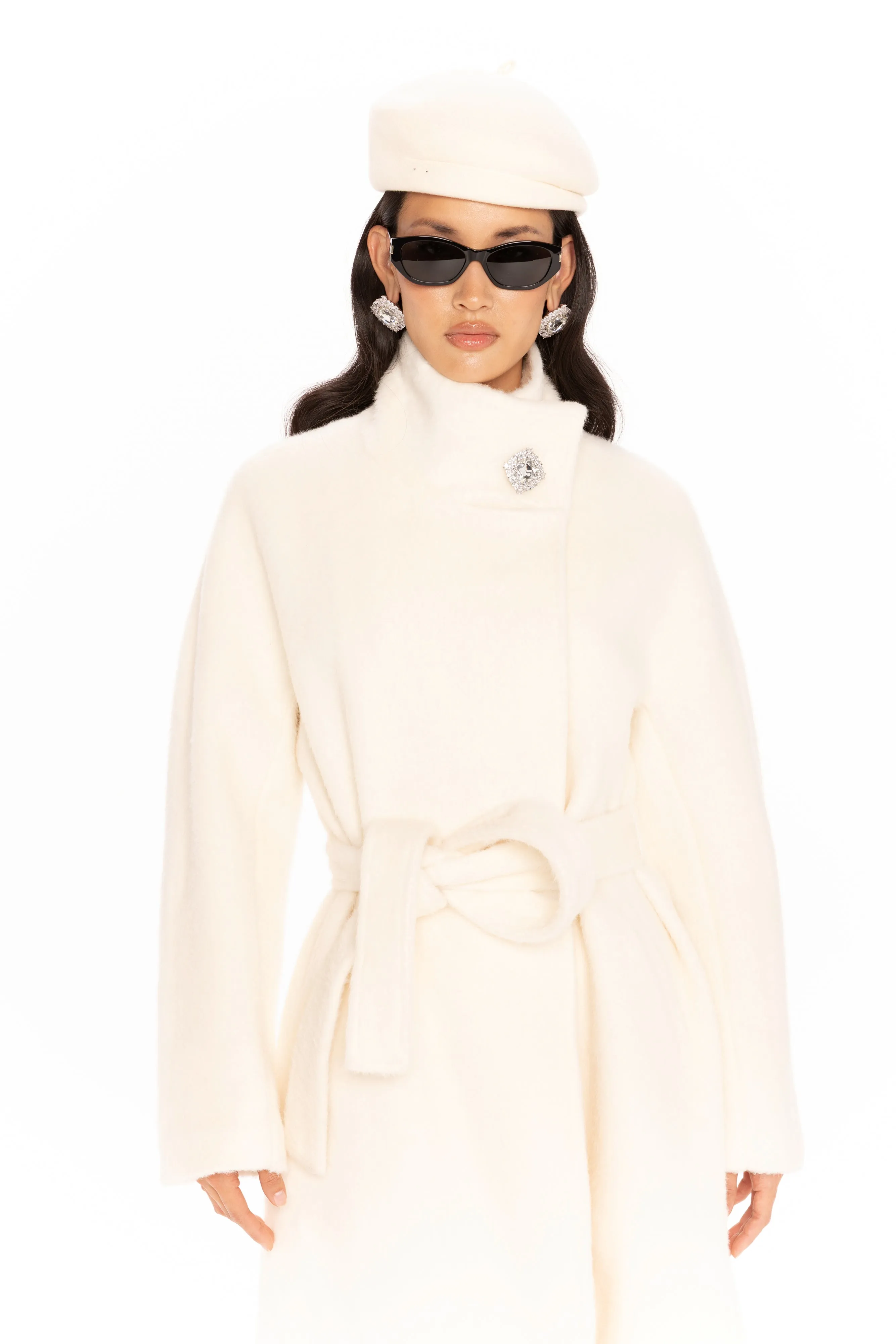 Audrey Long Coat (Off-white) sold by Nana Jacqueline product image thumbnail 3