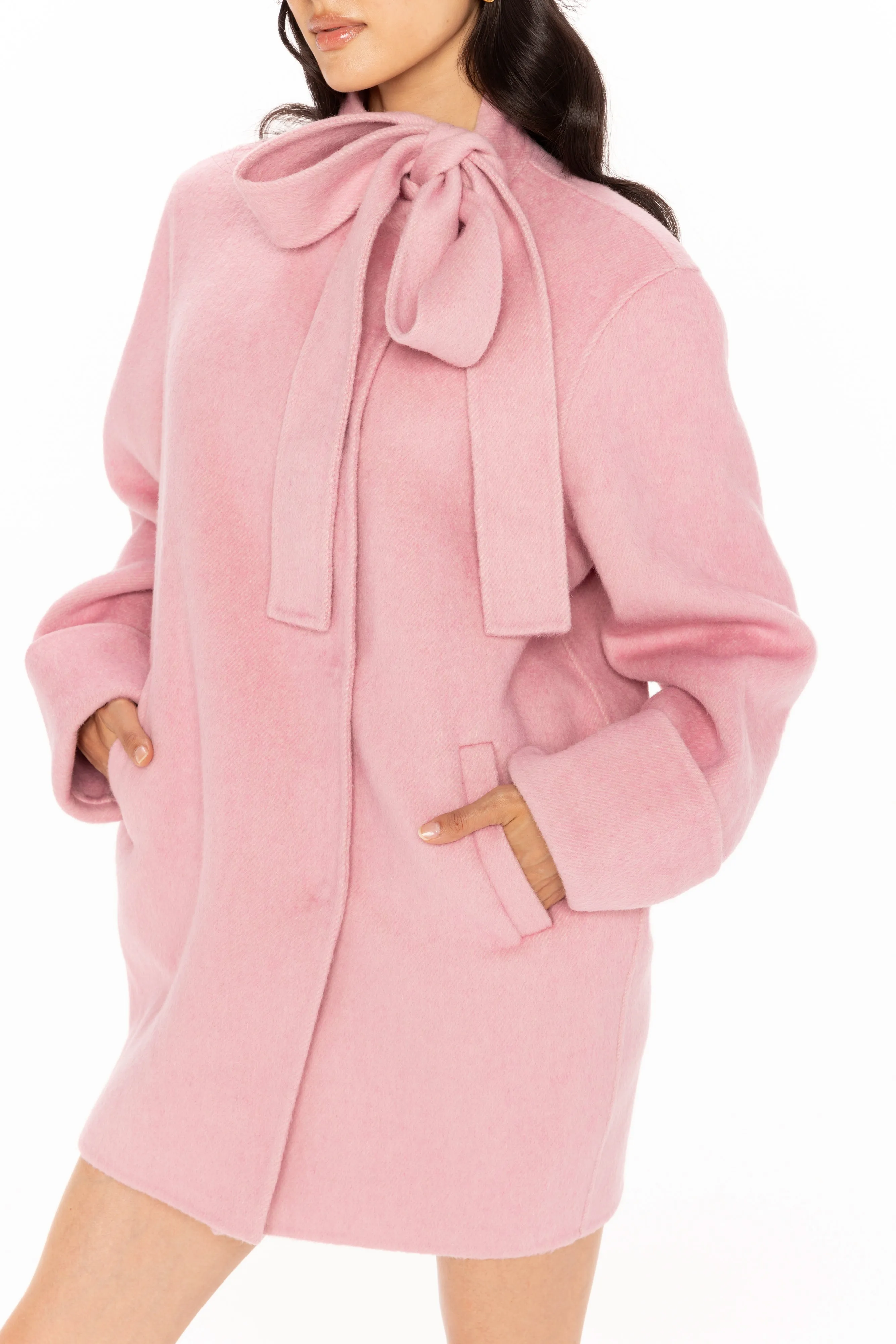 Juliette Cocoon Coat (Pink) sold by Nana Jacqueline product image thumbnail 3